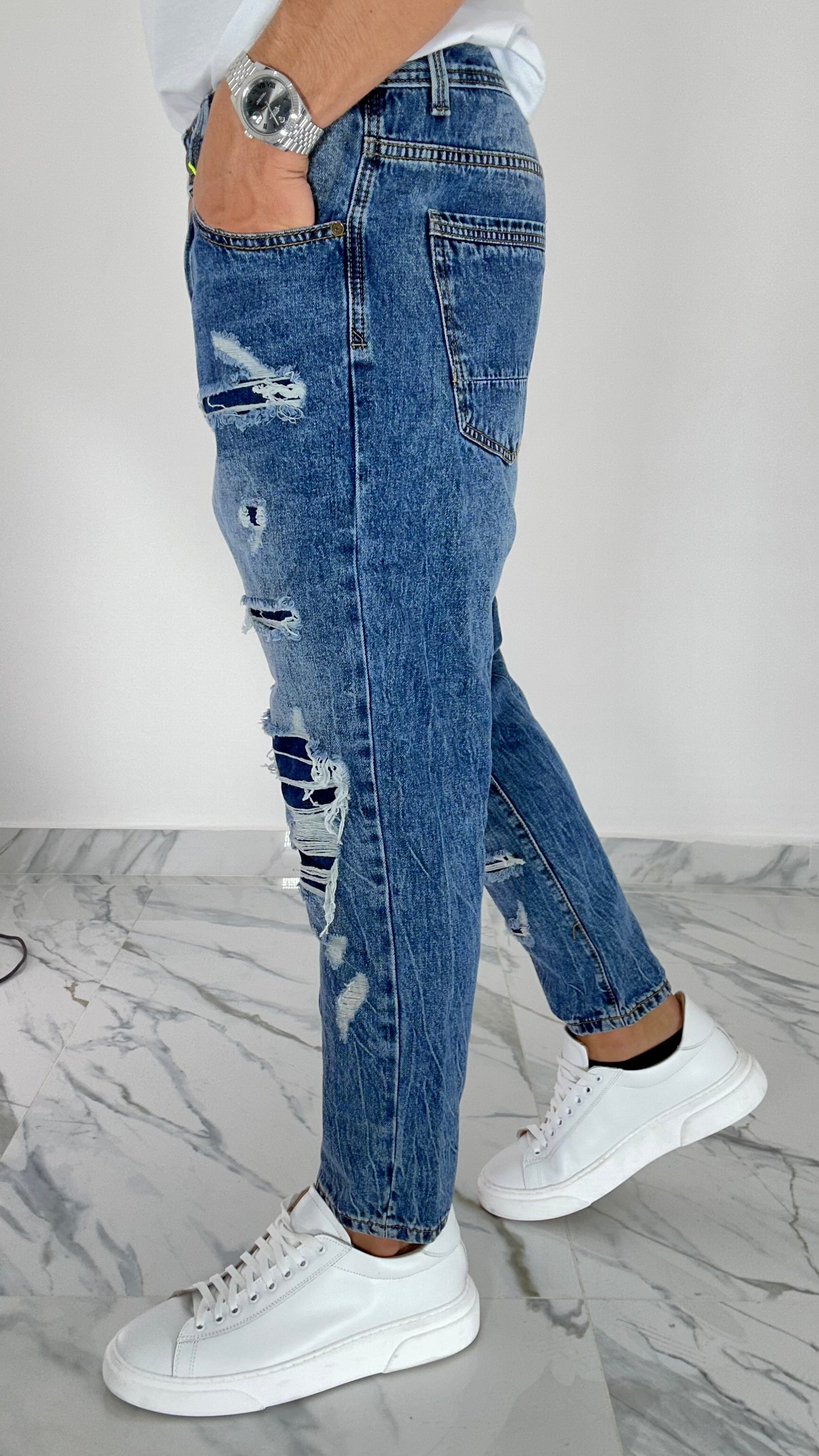 JEANS - LOOSE FIT STRAPPI JP358