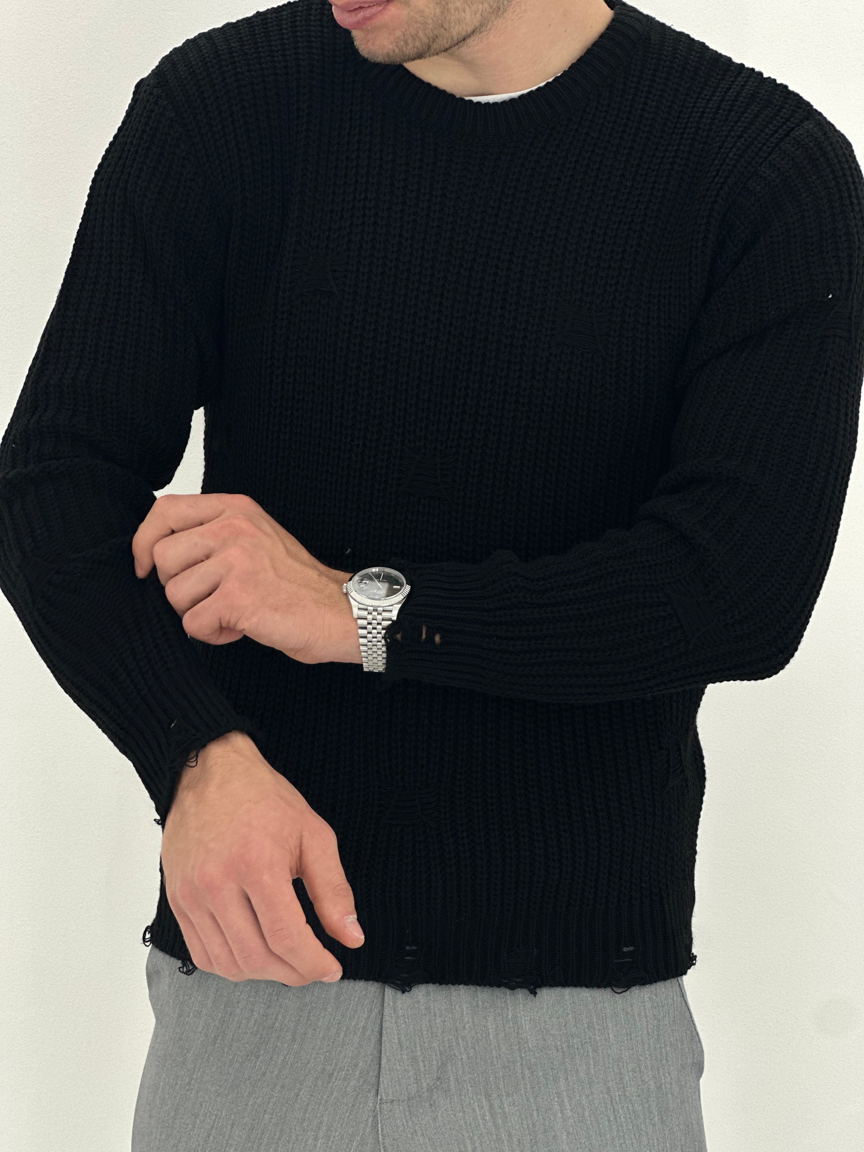 GIROCOLLO SFRANGIATO NERO ART2207
