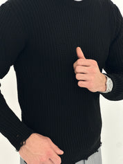 GIROCOLLO SFRANGIATO NERO ART2207