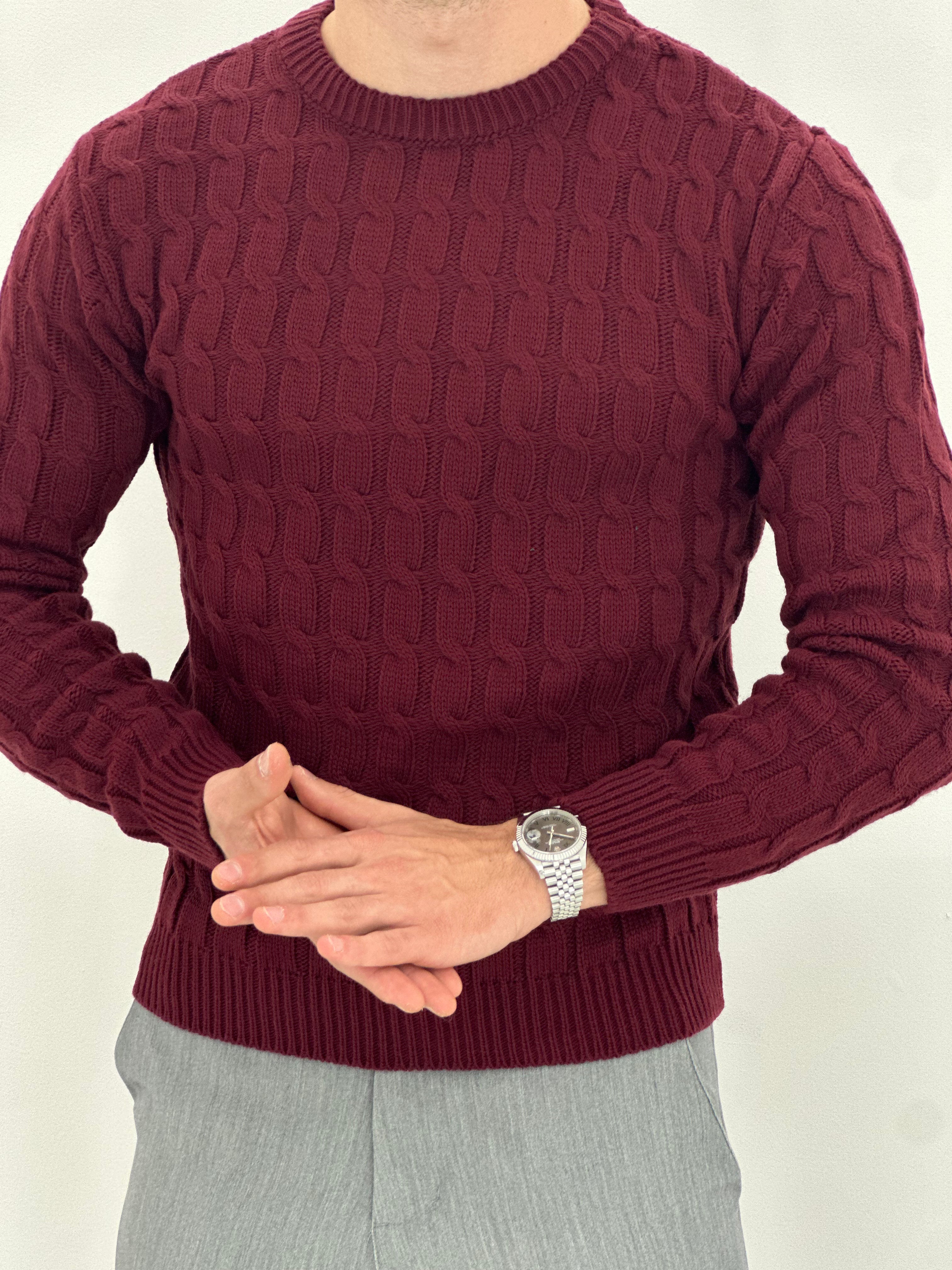 GIROCOLLO INTRECCIATO BORDEAUX ART23-642