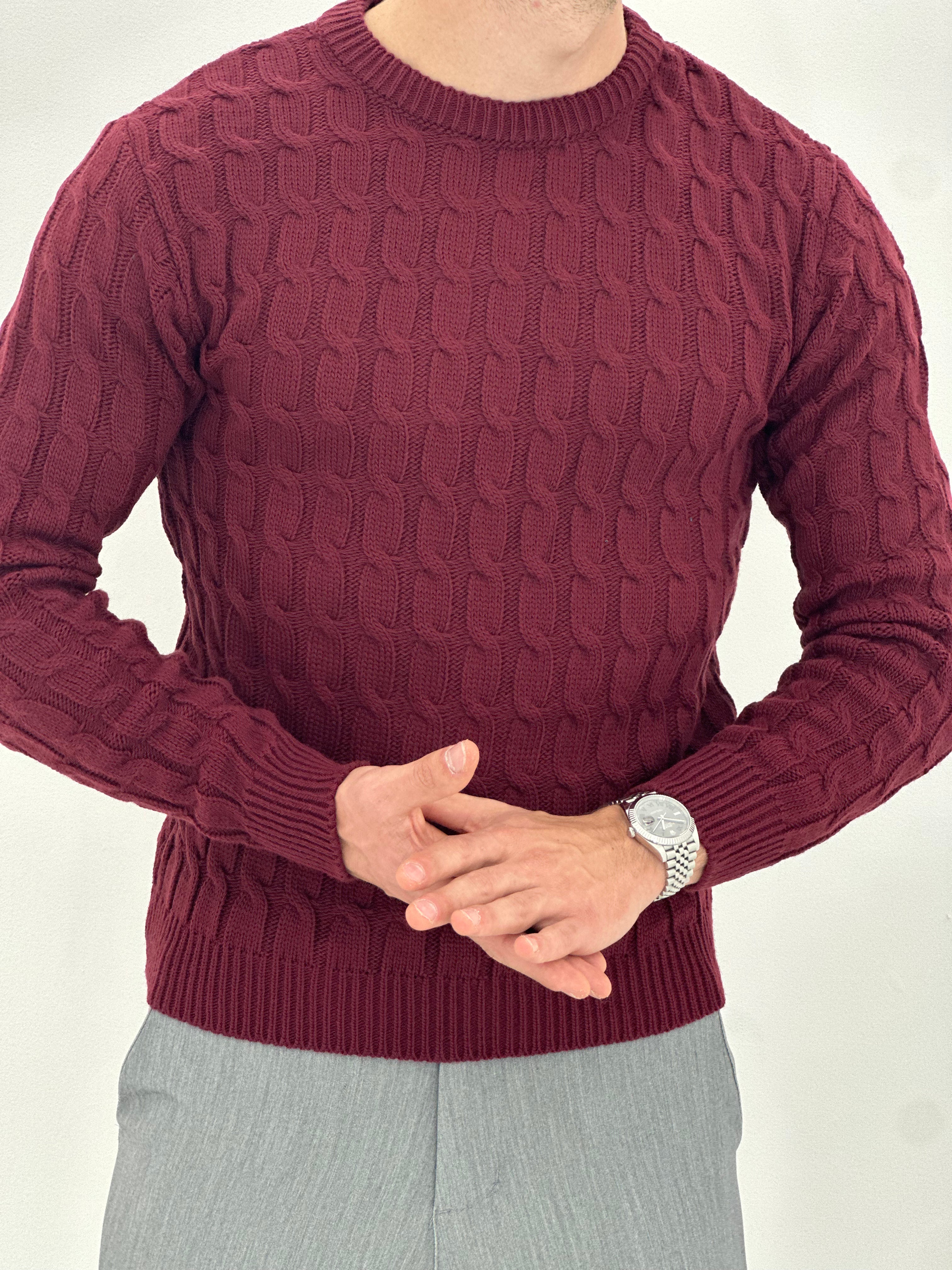 GIROCOLLO INTRECCIATO BORDEAUX ART23-642