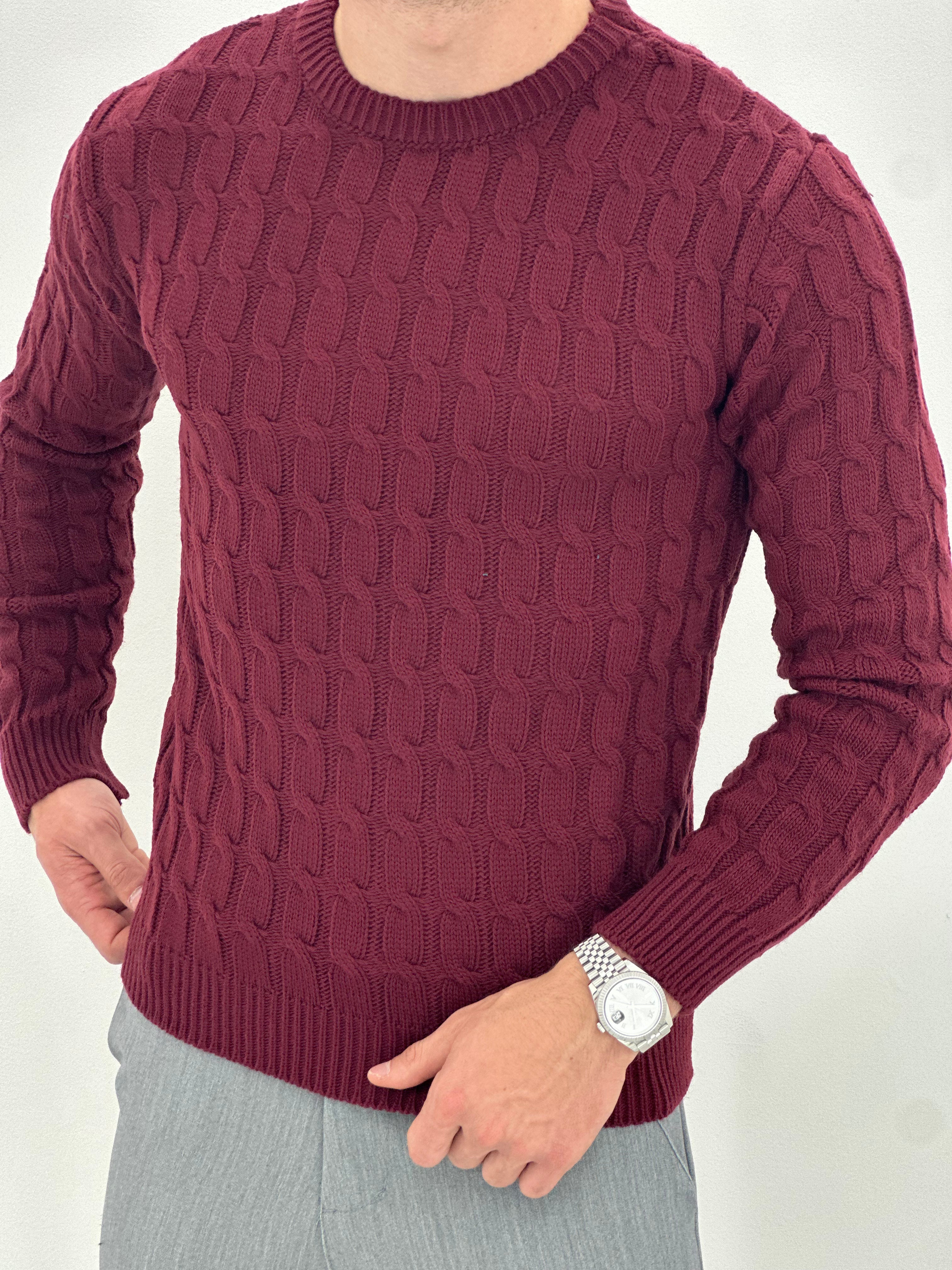 GIROCOLLO INTRECCIATO BORDEAUX ART23-642