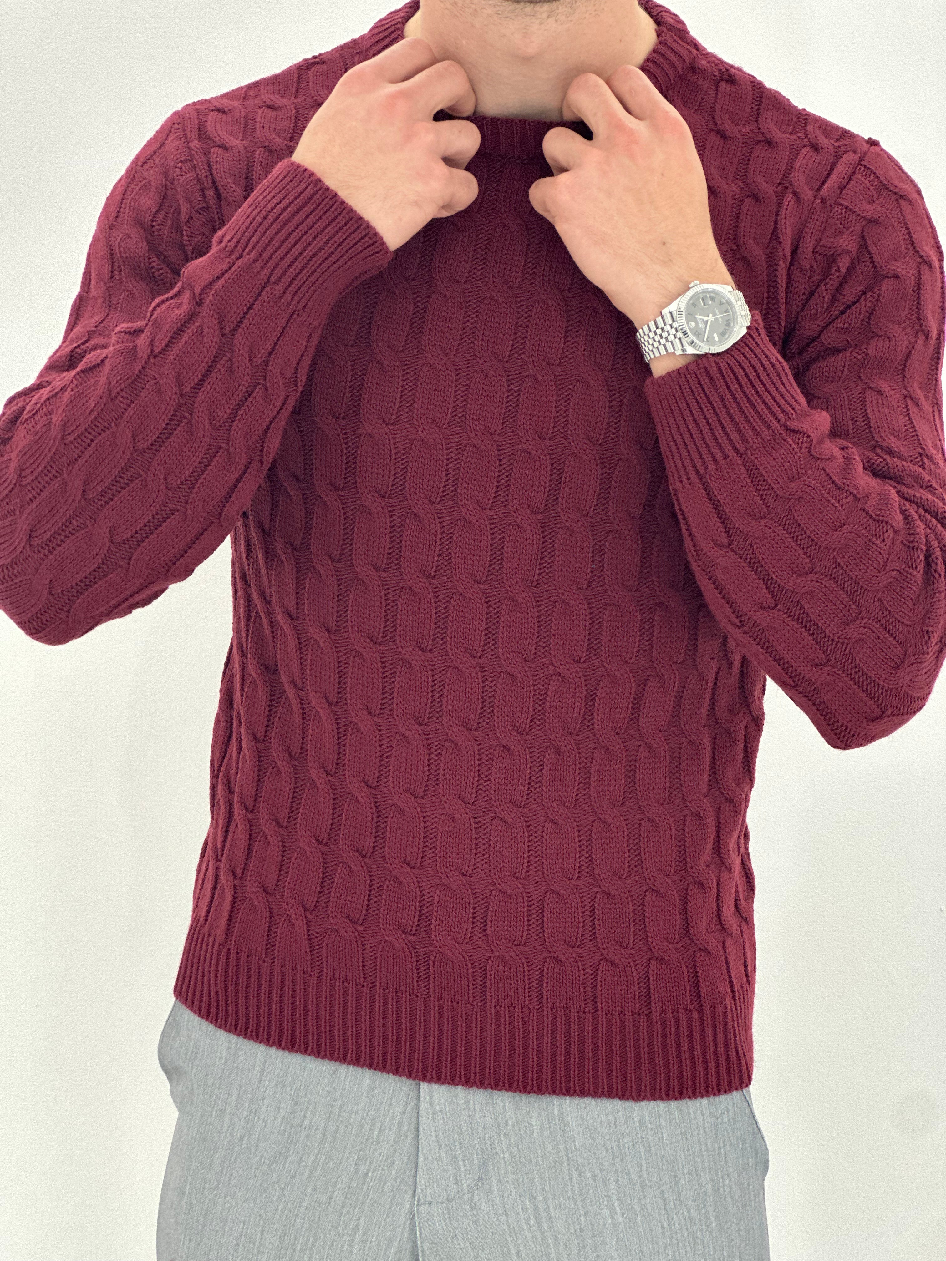 GIROCOLLO INTRECCIATO BORDEAUX ART23-642