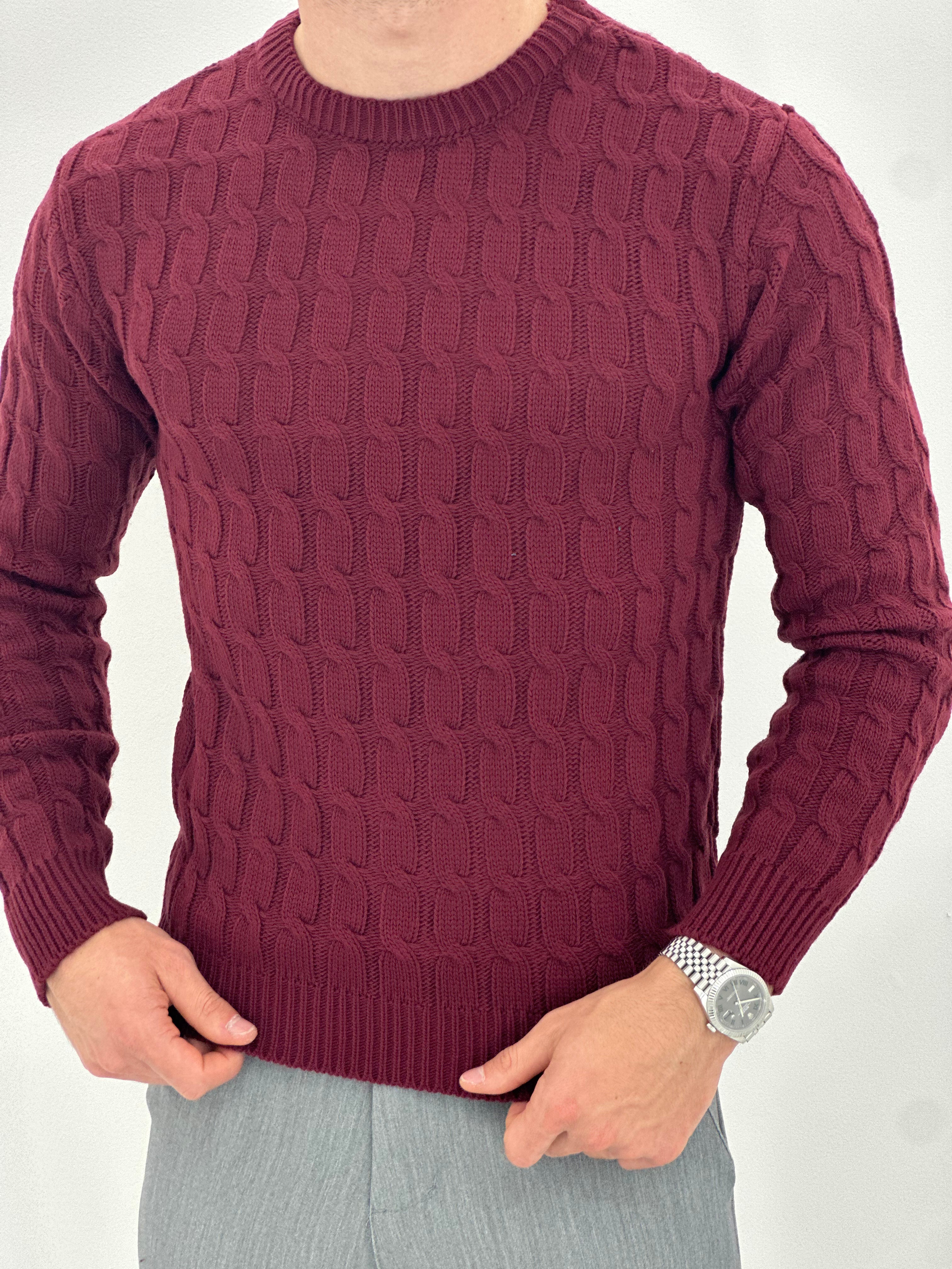 GIROCOLLO INTRECCIATO BORDEAUX ART23-642
