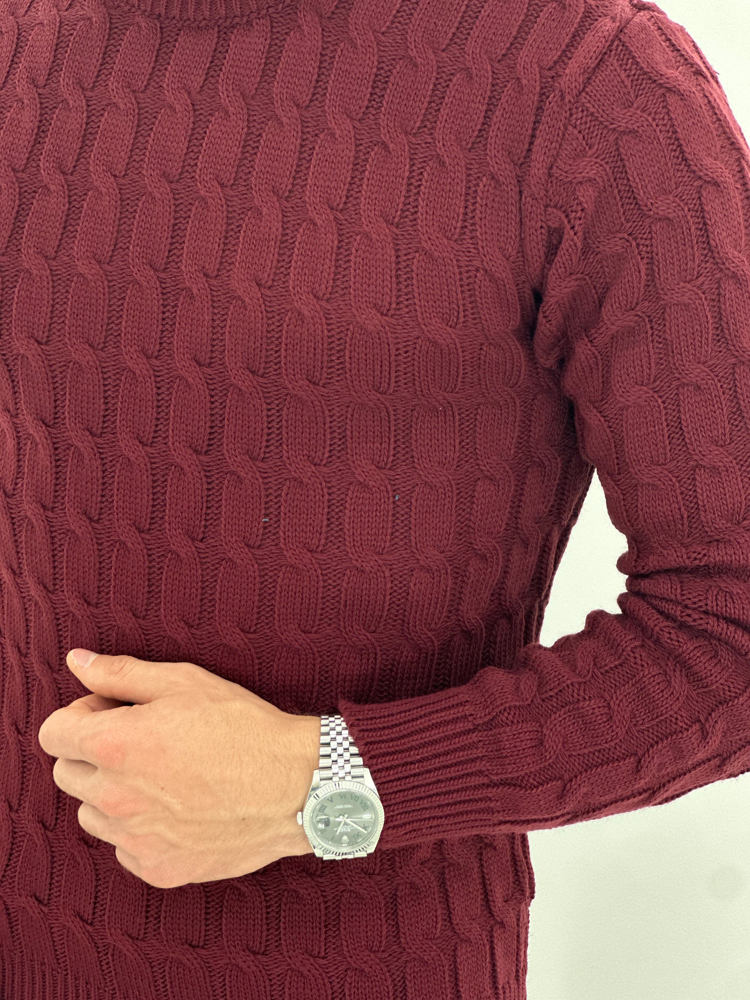 GIROCOLLO INTRECCIATO BORDEAUX ART23-642