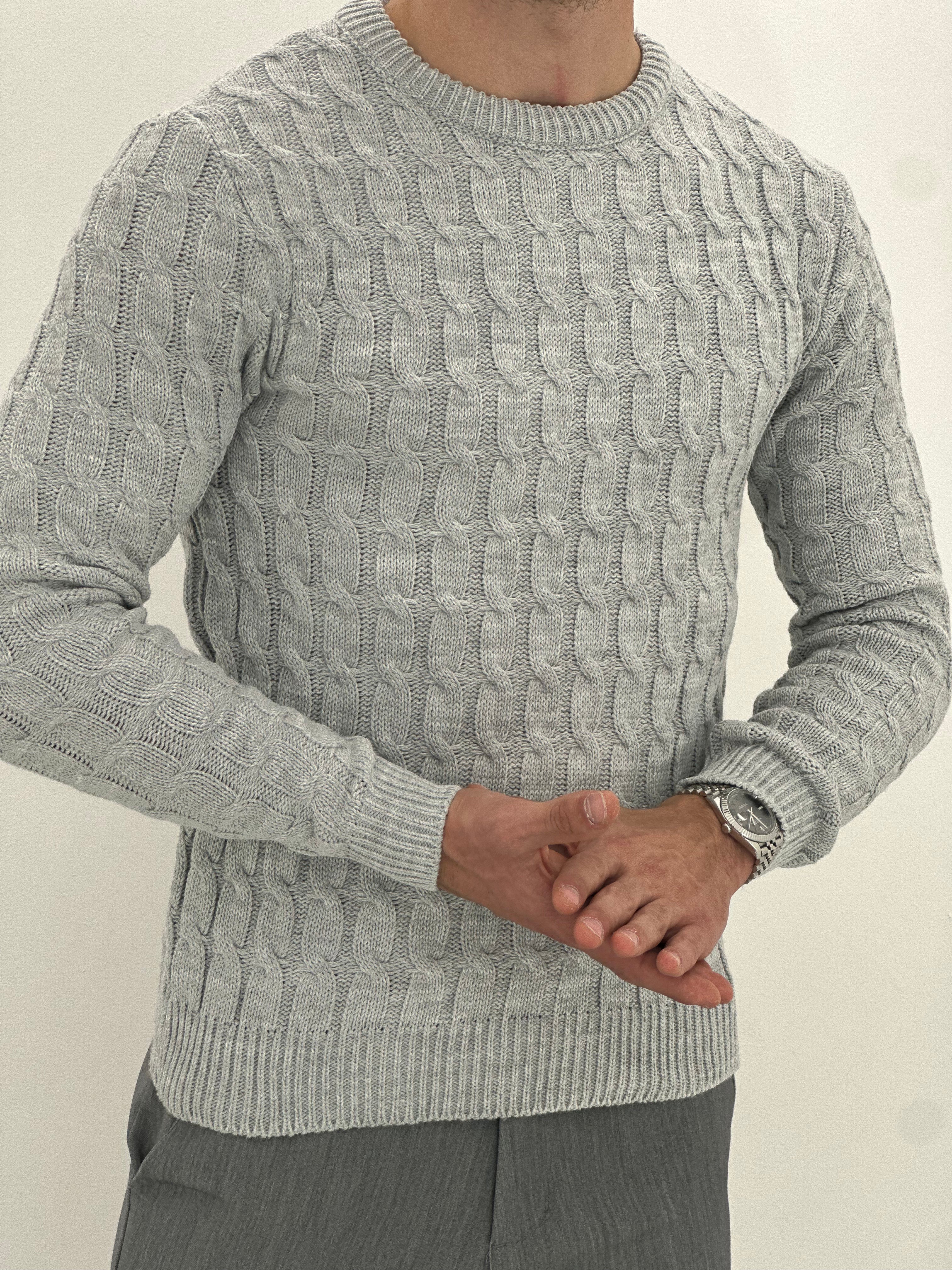 GIROCOLLO INTRECCIATO GRIGIO ART23-642
