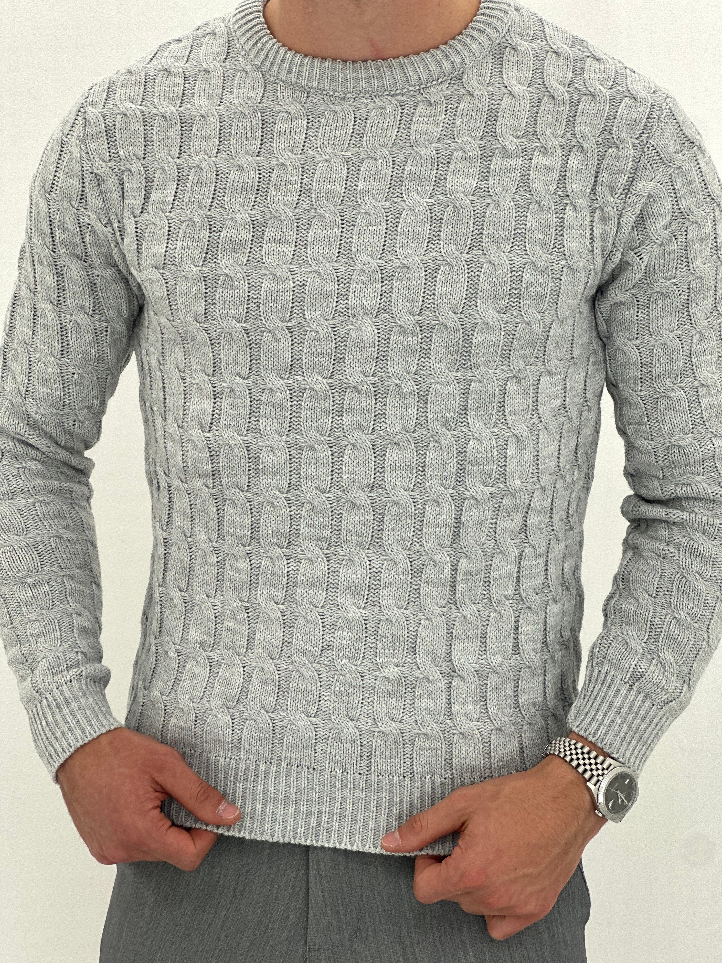 GIROCOLLO INTRECCIATO GRIGIO ART23-642