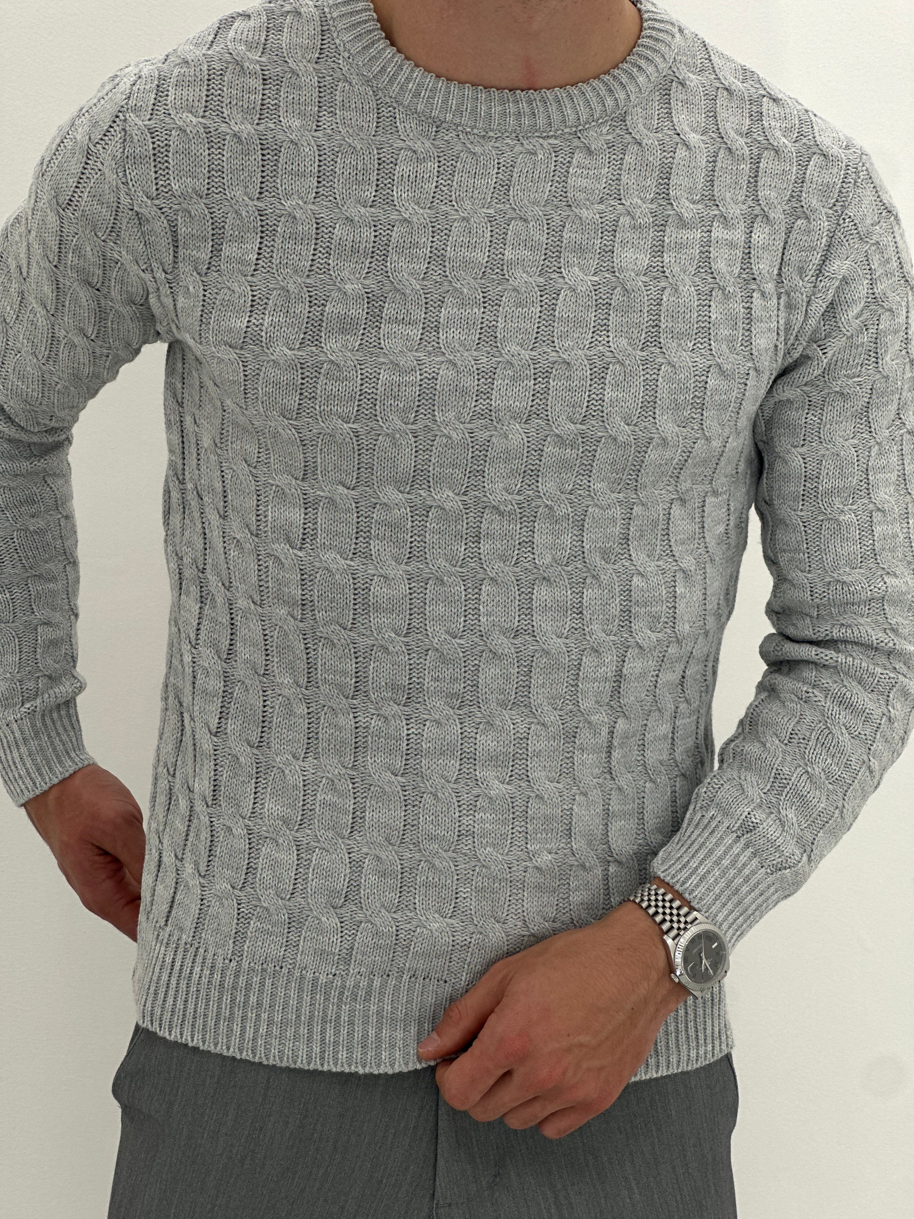 GIROCOLLO INTRECCIATO GRIGIO ART23-642