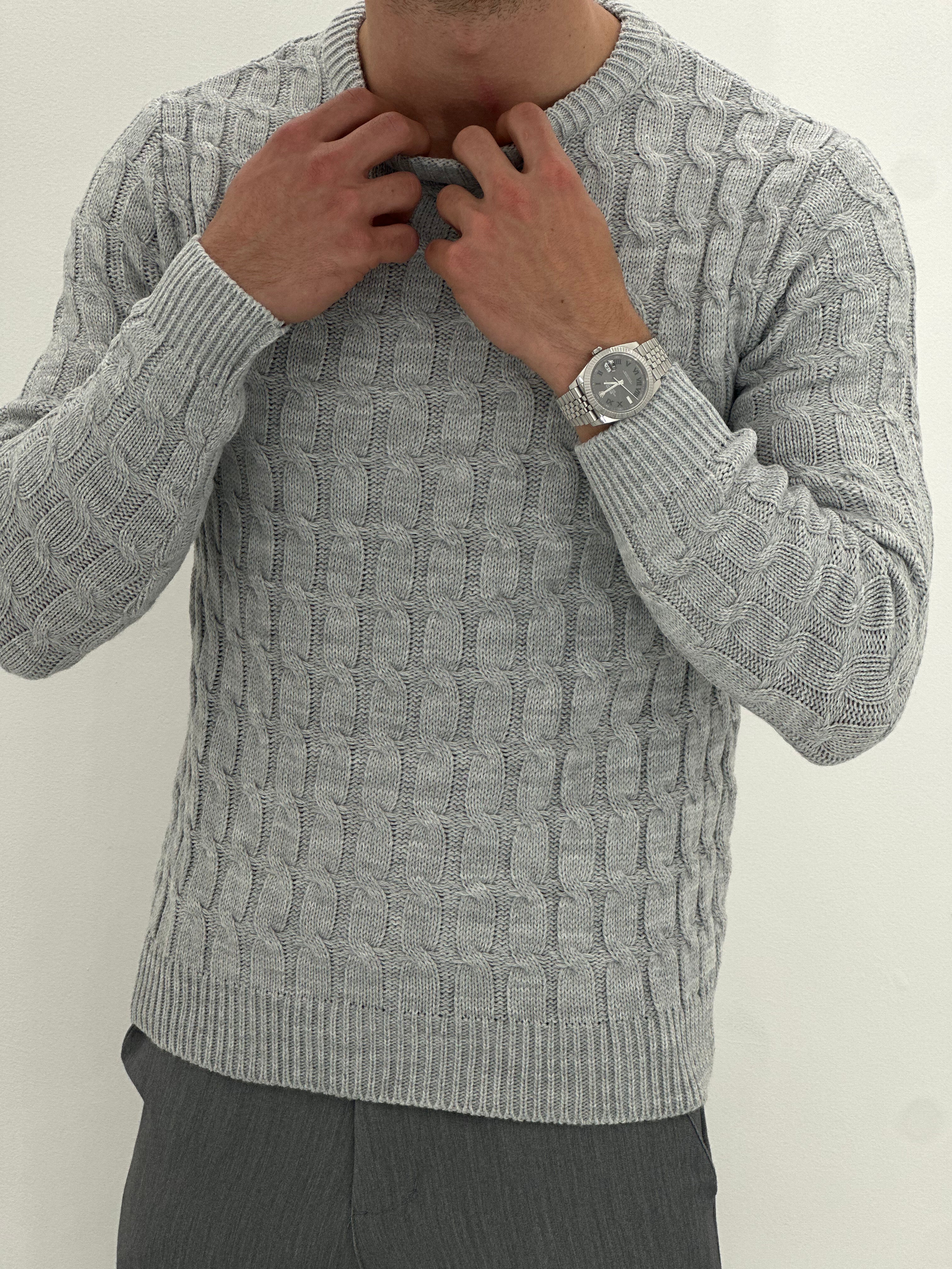 GIROCOLLO INTRECCIATO GRIGIO ART23-642