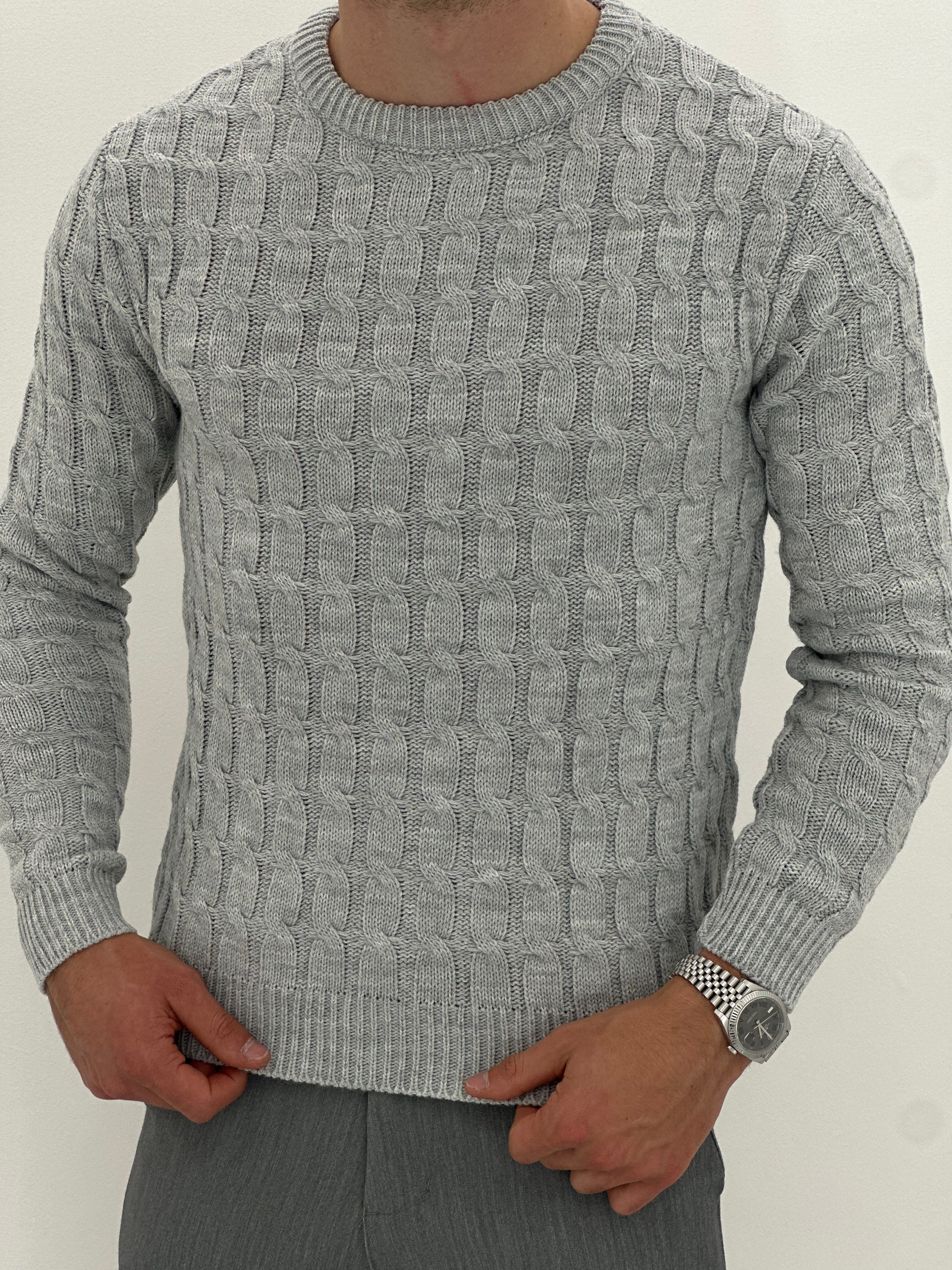 GIROCOLLO INTRECCIATO GRIGIO ART23-642
