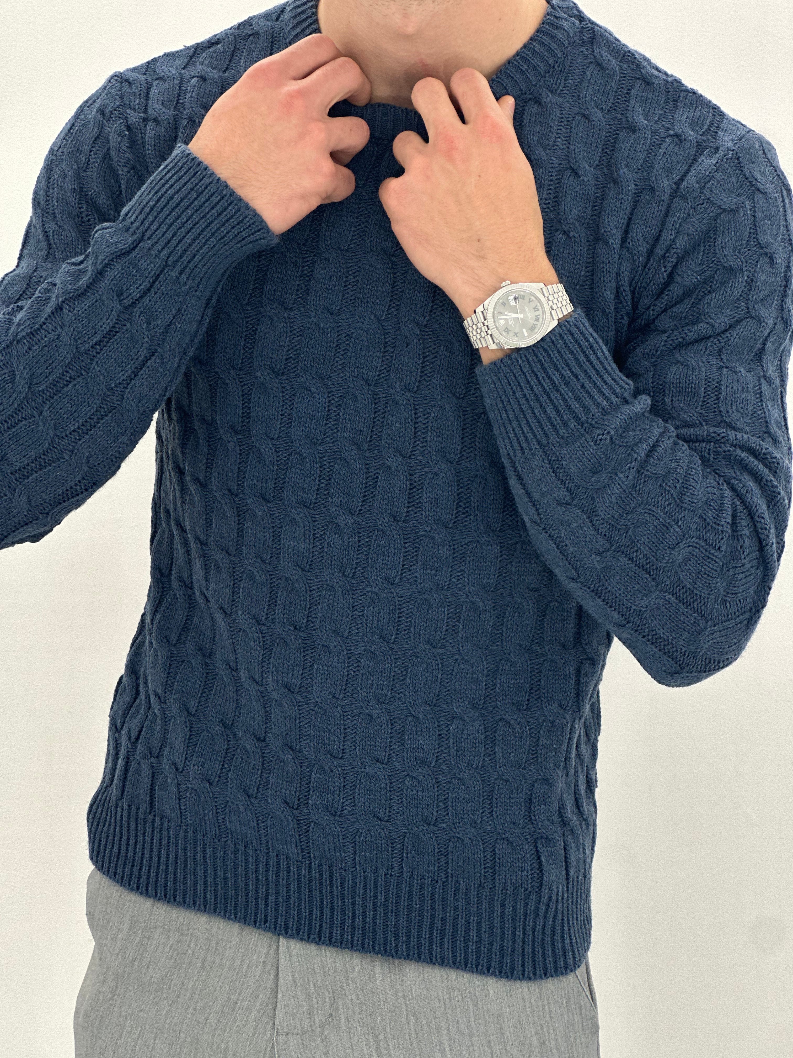 GIROCOLLO INTRECCIATO BLU ART23-642