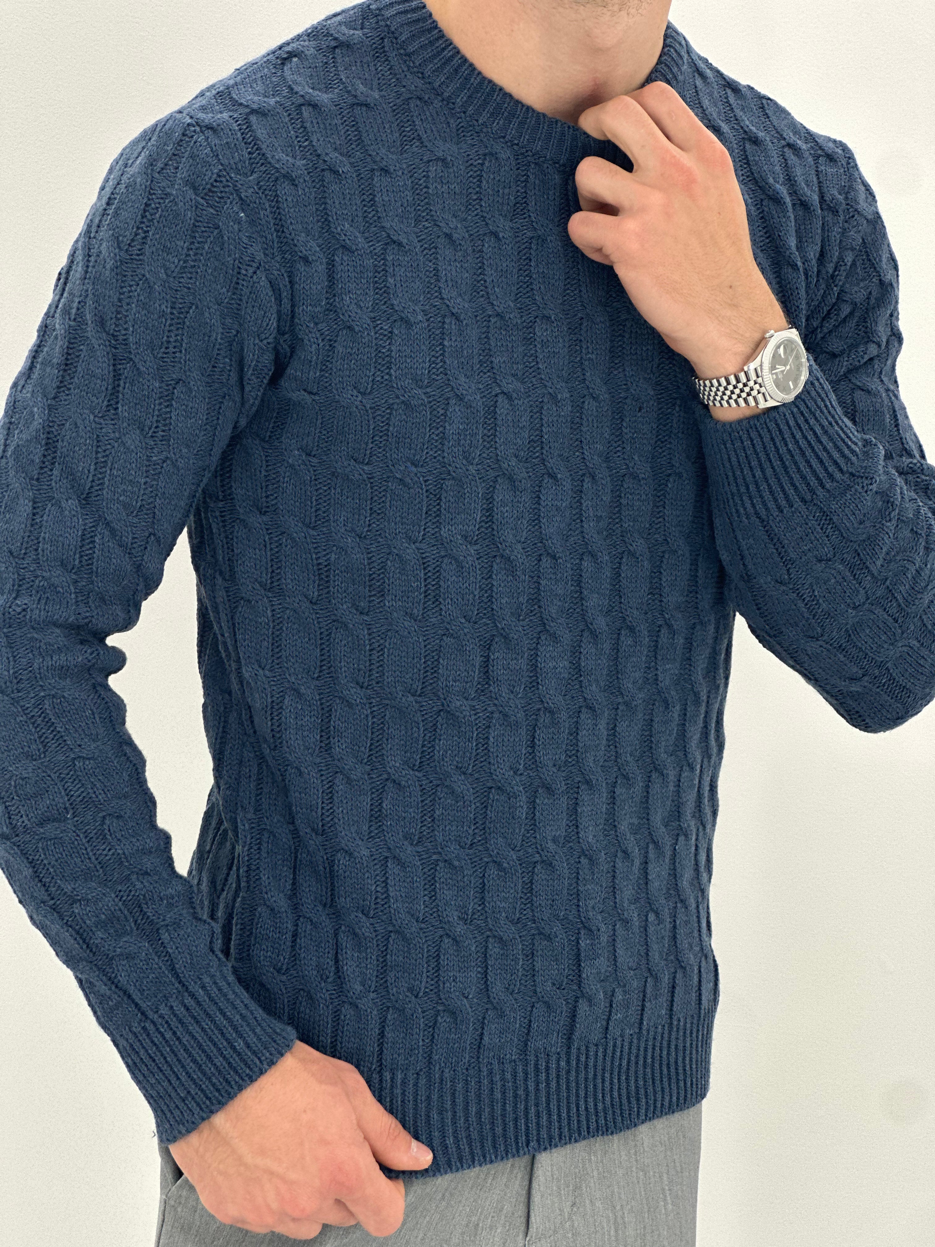 GIROCOLLO INTRECCIATO BLU ART23-642