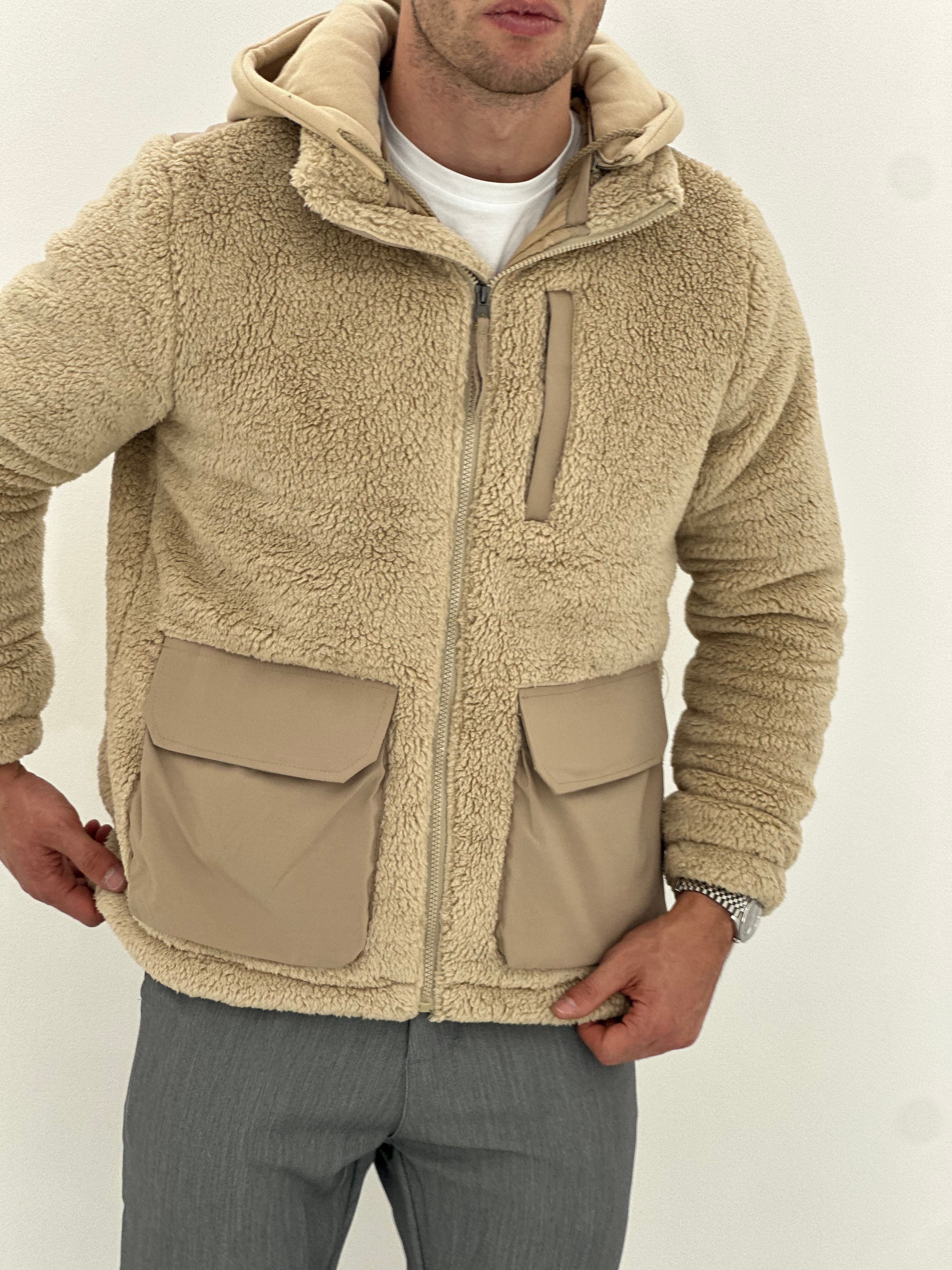 GIACCA TEDDY CON TASCONI