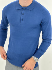 POLO MANICA LUNGA WFM002 COL.BLU