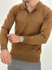 POLO MANICA LUNGA WFM002 COL.TABACCO