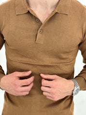 POLO MANICA LUNGA WFM002 COL.TABACCO