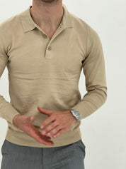 POLO MANICA LUNGA WFM002 COL.SABBIA