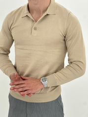POLO MANICA LUNGA WFM002 COL.SABBIA