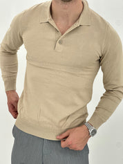 POLO MANICA LUNGA WFM002 COL.SABBIA