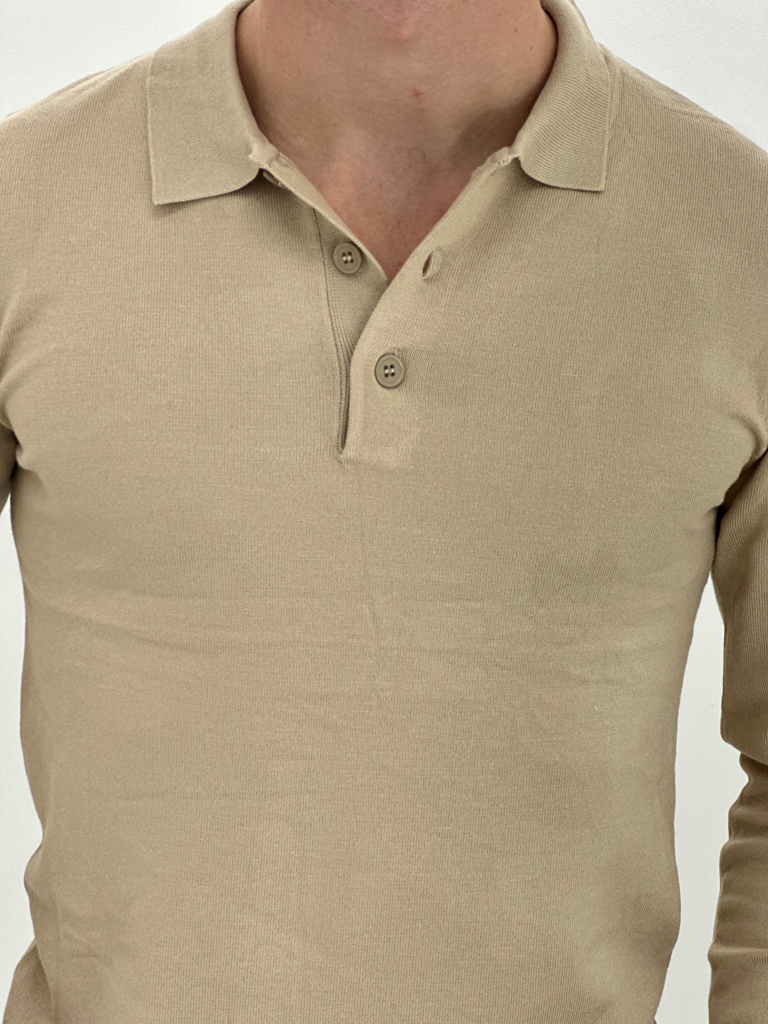 POLO MANICA LUNGA WFM002 COL.SABBIA