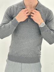 POLO MANICA LUNGA WFM002 COL.GRIGIO