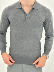 POLO MANICA LUNGA WFM002 COL.GRIGIO
