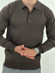 POLO MANICA LUNGA WFM002 COL.FANGO