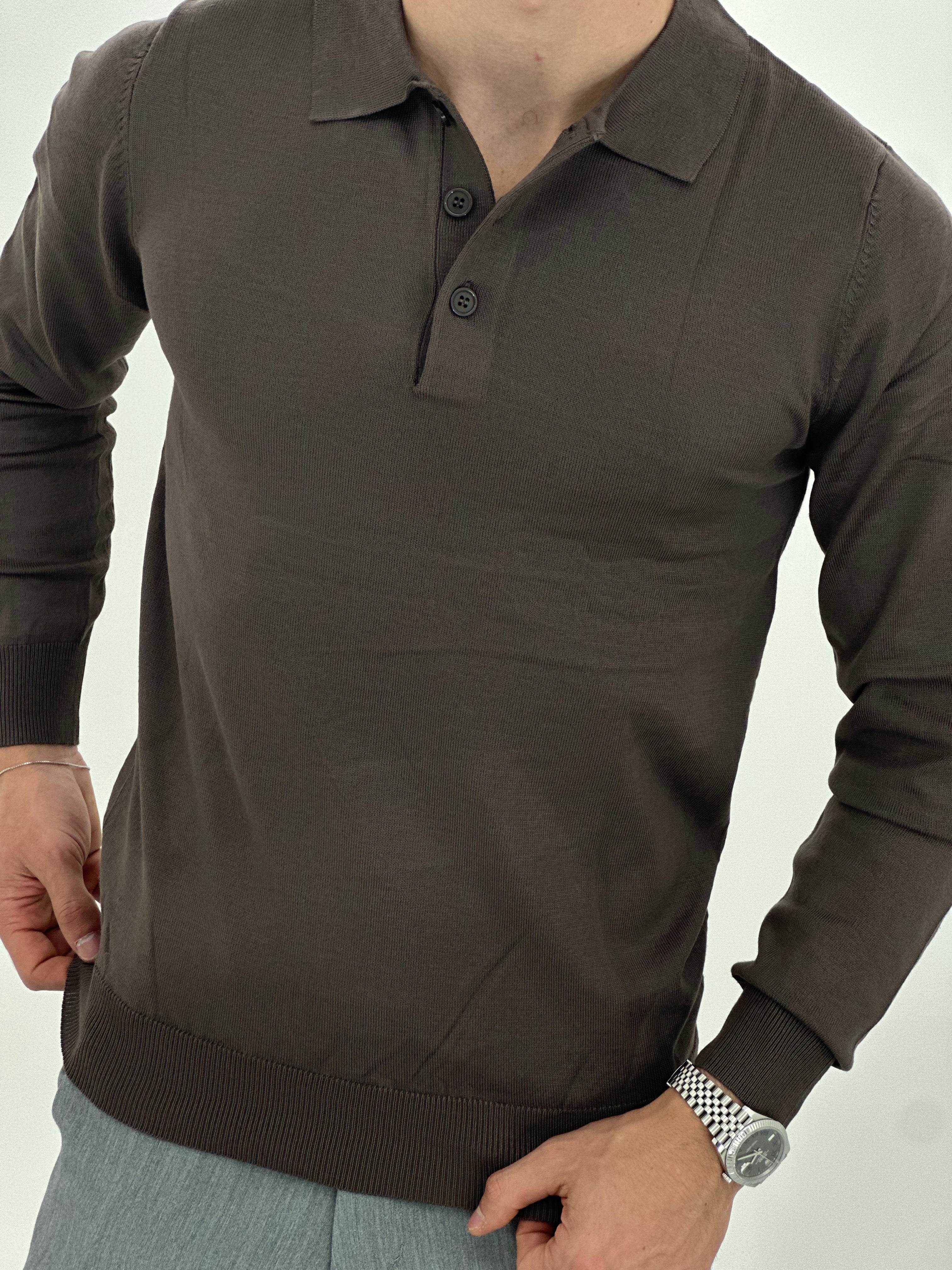 POLO MANICA LUNGA WFM002 COL.FANGO