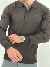 POLO MANICA LUNGA WFM002 COL.FANGO