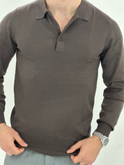 POLO MANICA LUNGA WFM002 COL.FANGO