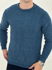 GIROCOLLO EFFETTO CINIGLIA BK8203 COL.BLU