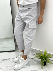 JEANS CARROT FIT col.GHIACCIO