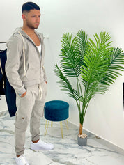 COMPLETO ZIP IN VELLUTO