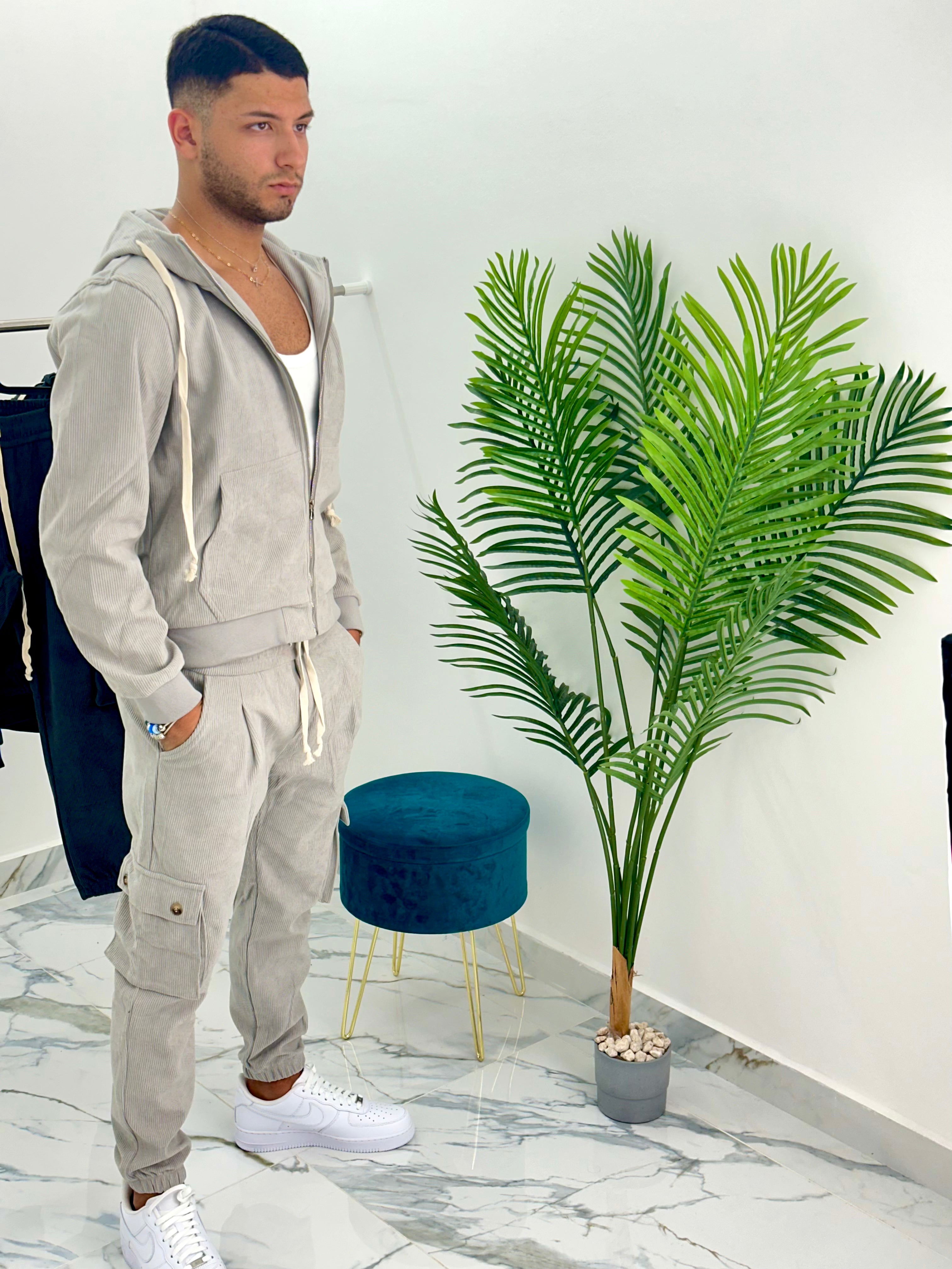 COMPLETO ZIP IN VELLUTO