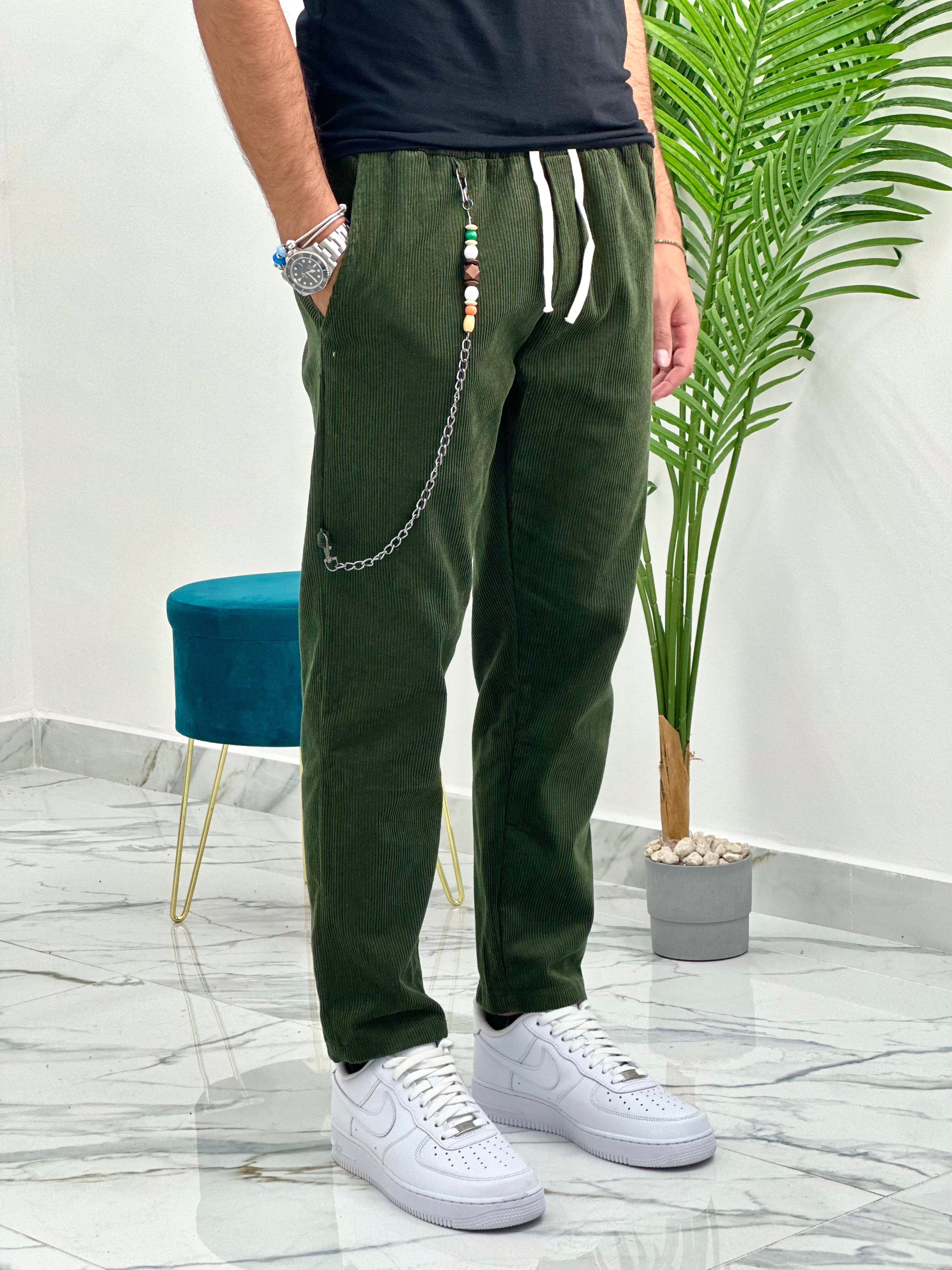 PANTALONE BAGGY IN VELLUTO