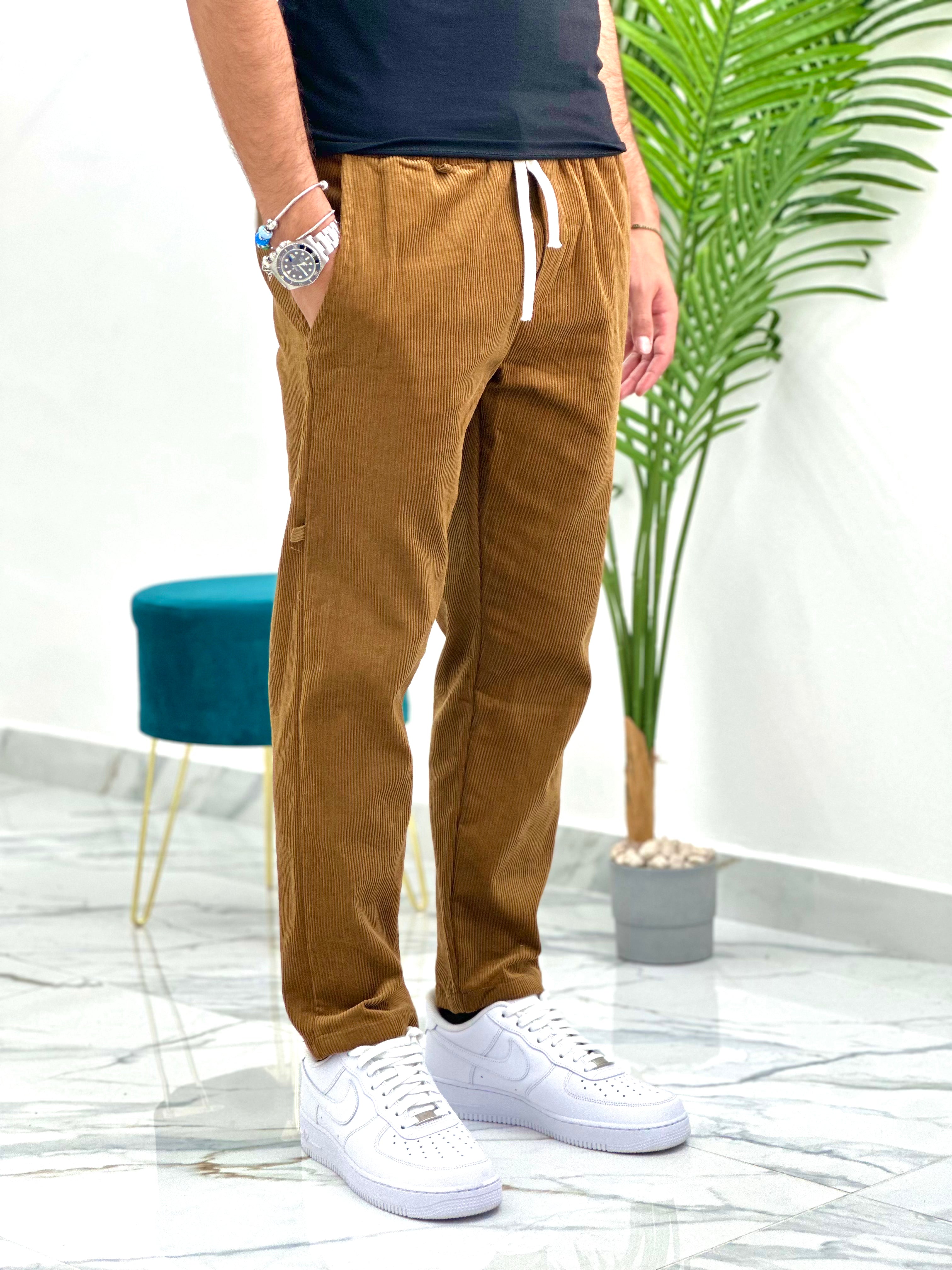 PANTALONE BAGGY IN VELLUTO