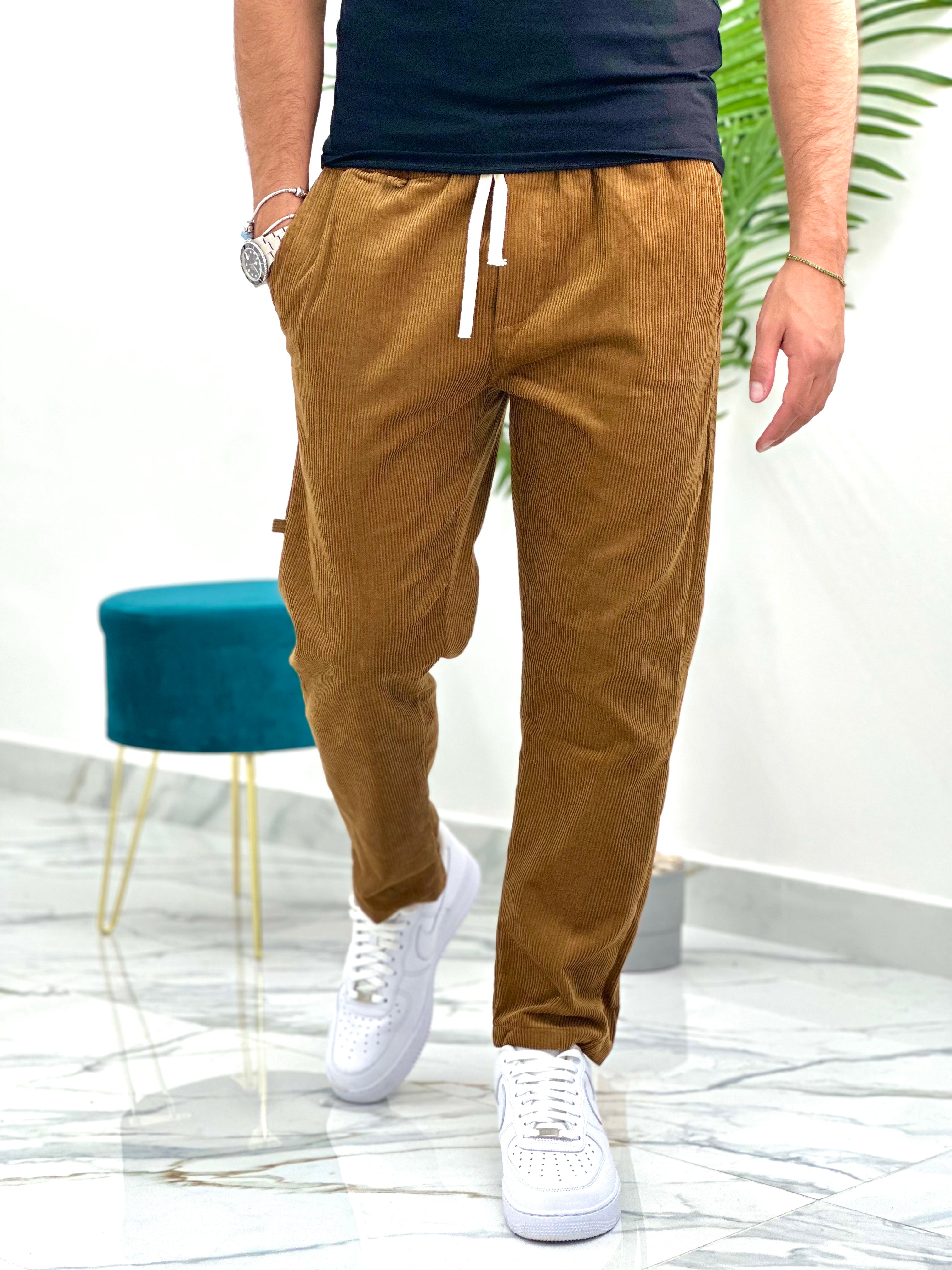 PANTALONE BAGGY IN VELLUTO