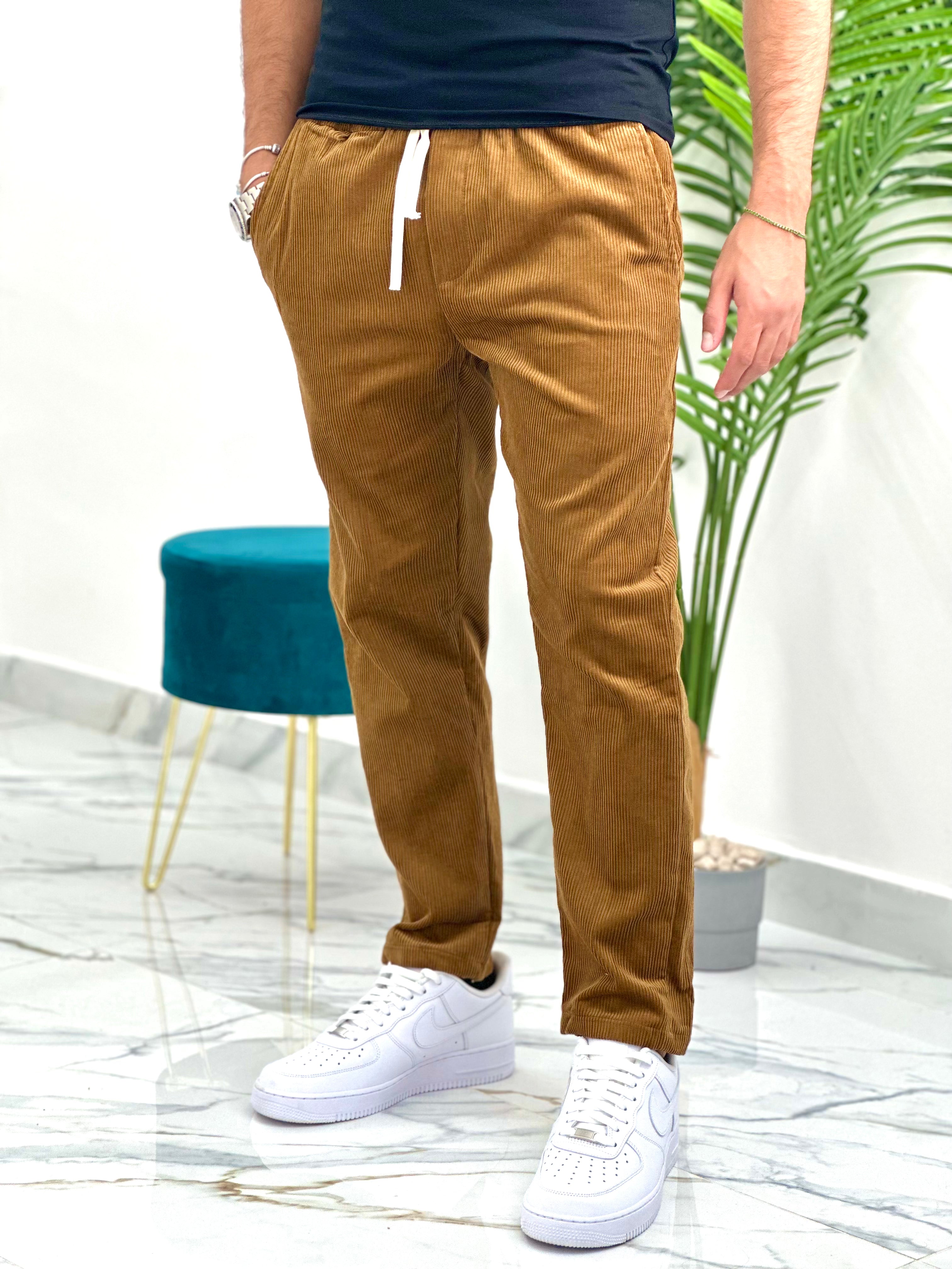 PANTALONE BAGGY IN VELLUTO