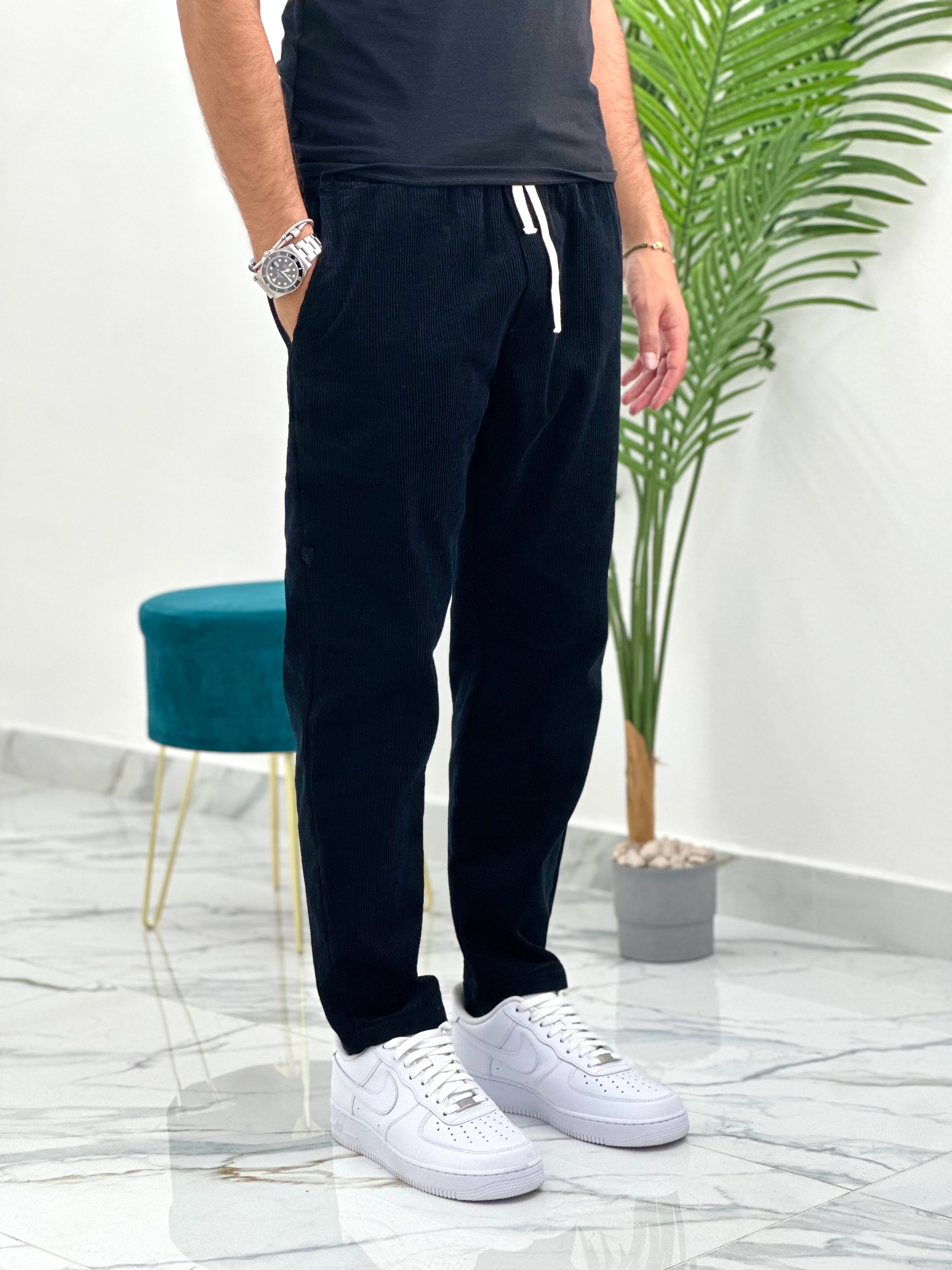 PANTALONE BAGGY IN VELLUTO