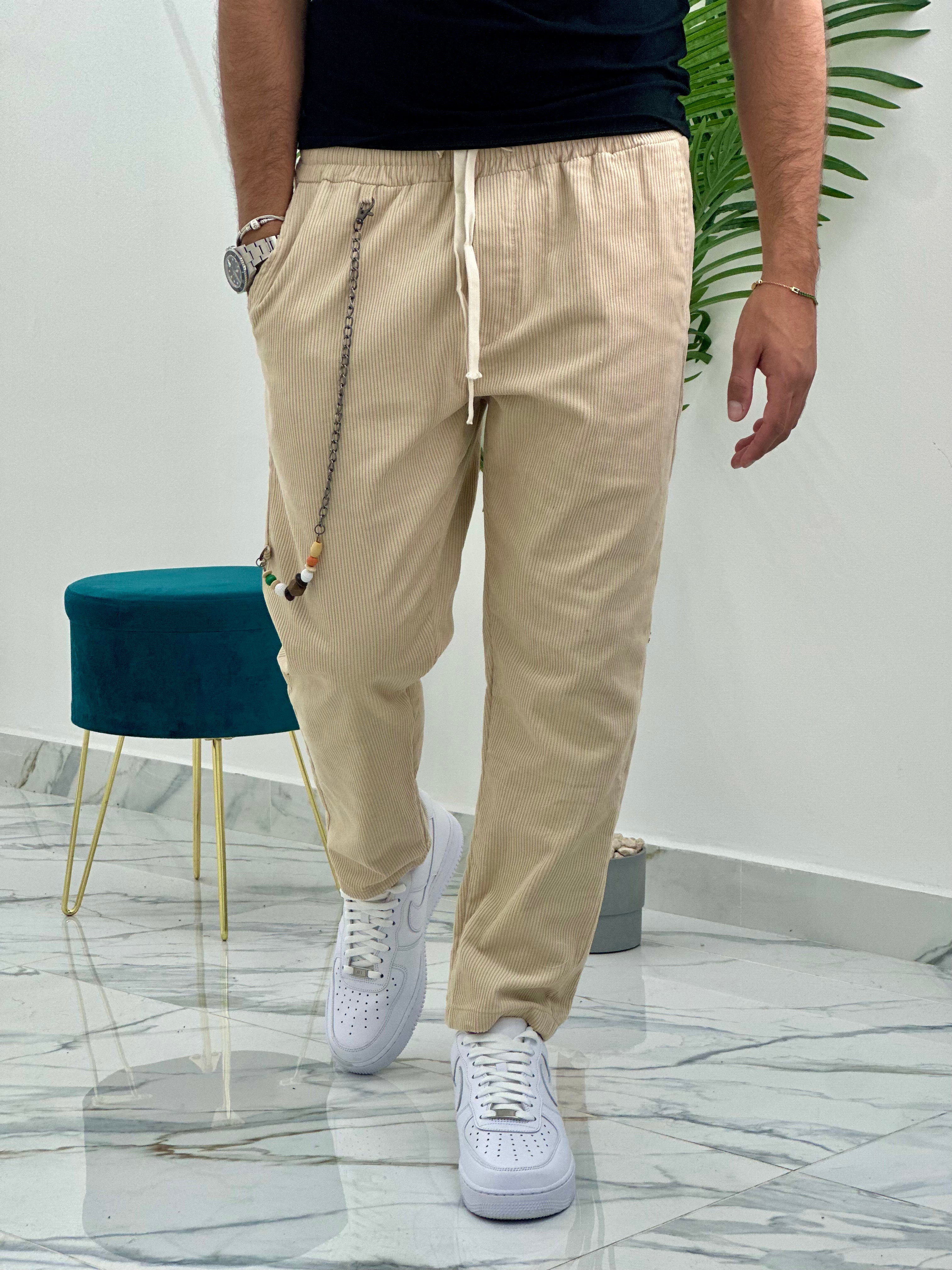 PANTALONE BAGGY IN VELLUTO