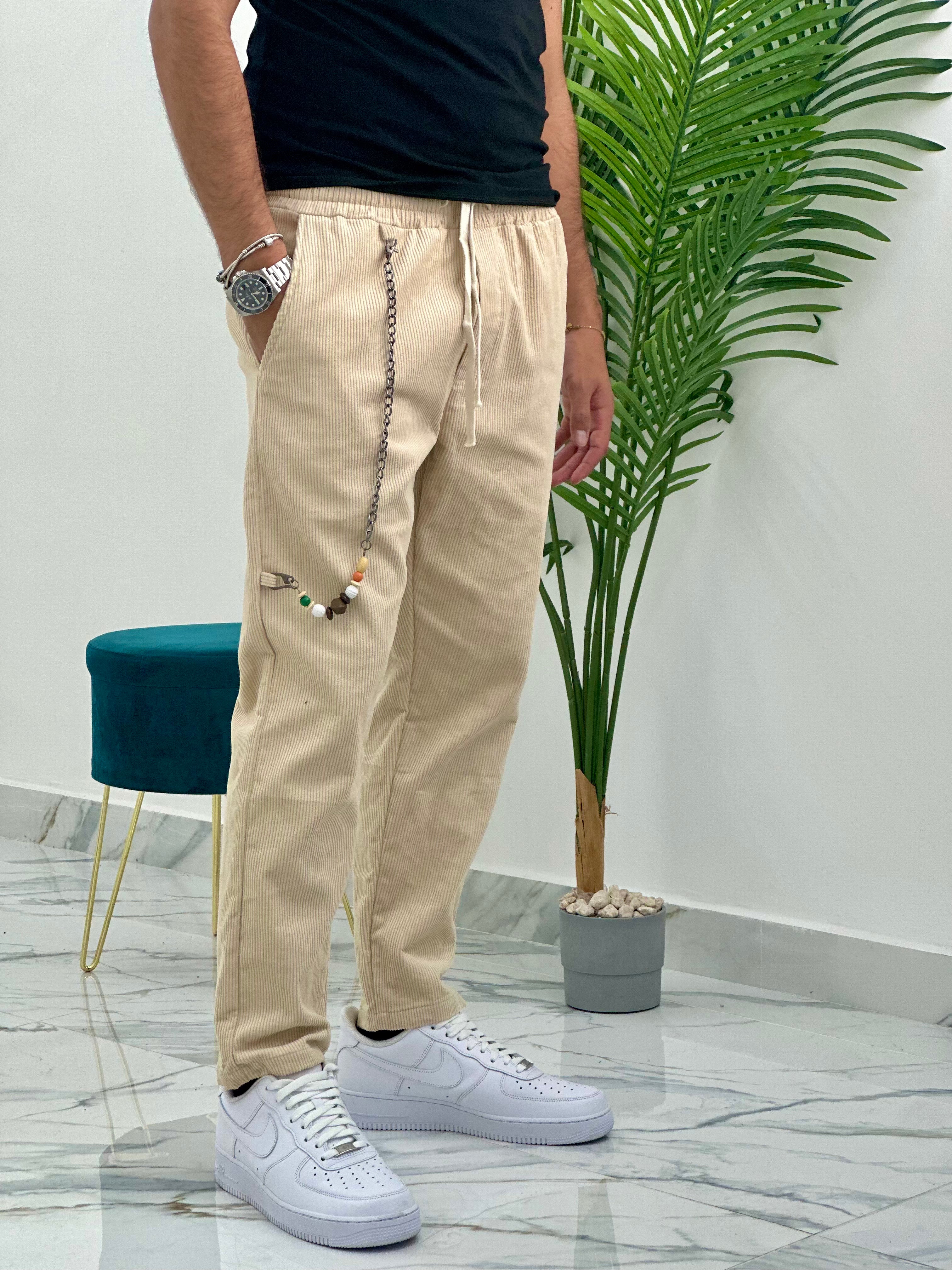 PANTALONE BAGGY IN VELLUTO