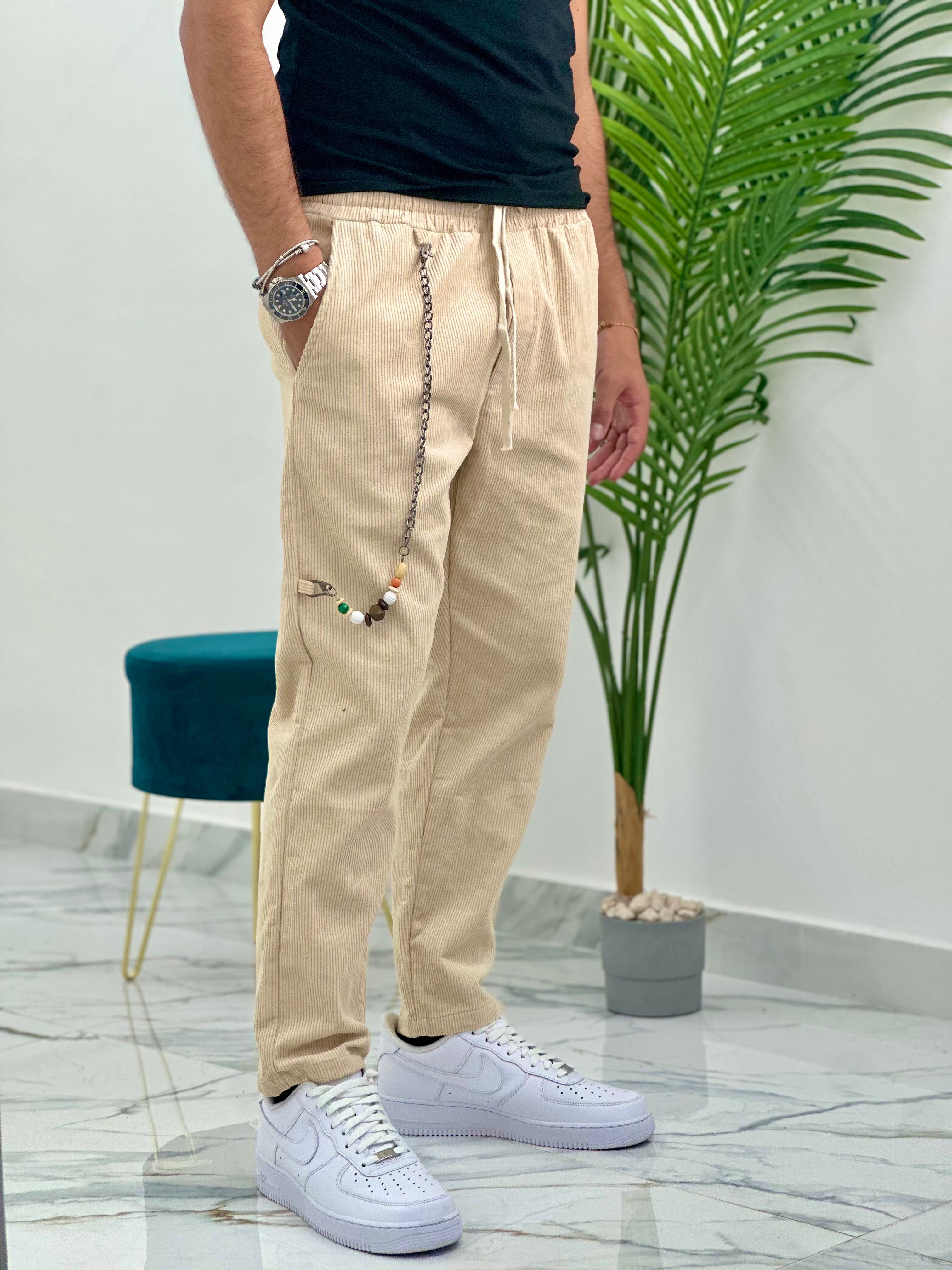 PANTALONE BAGGY IN VELLUTO