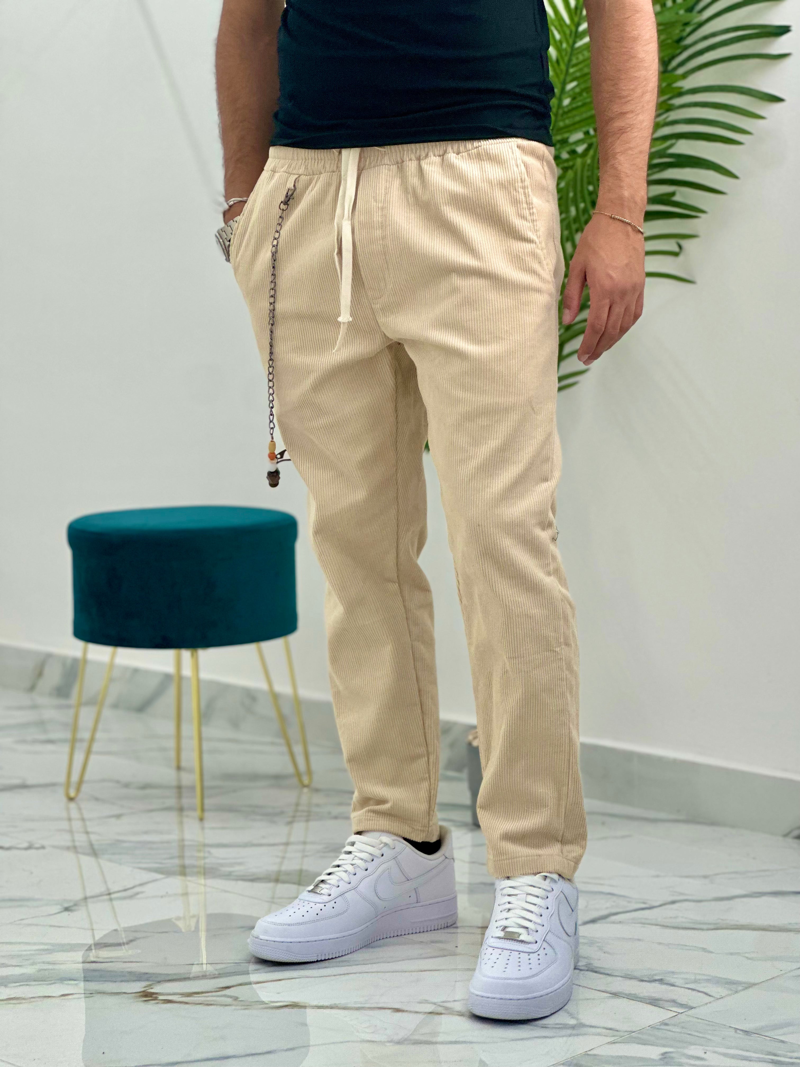 PANTALONE BAGGY IN VELLUTO