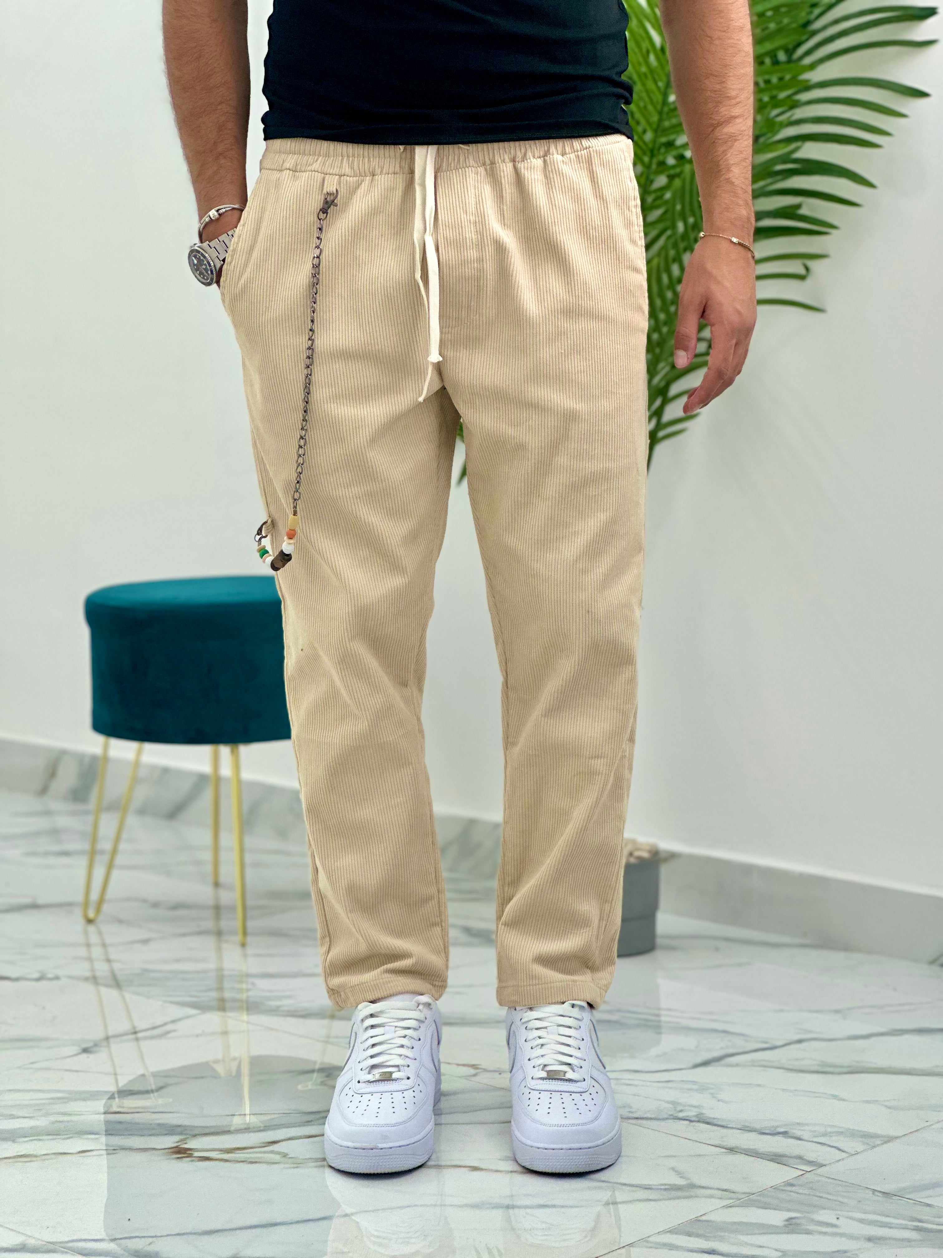 PANTALONE BAGGY IN VELLUTO