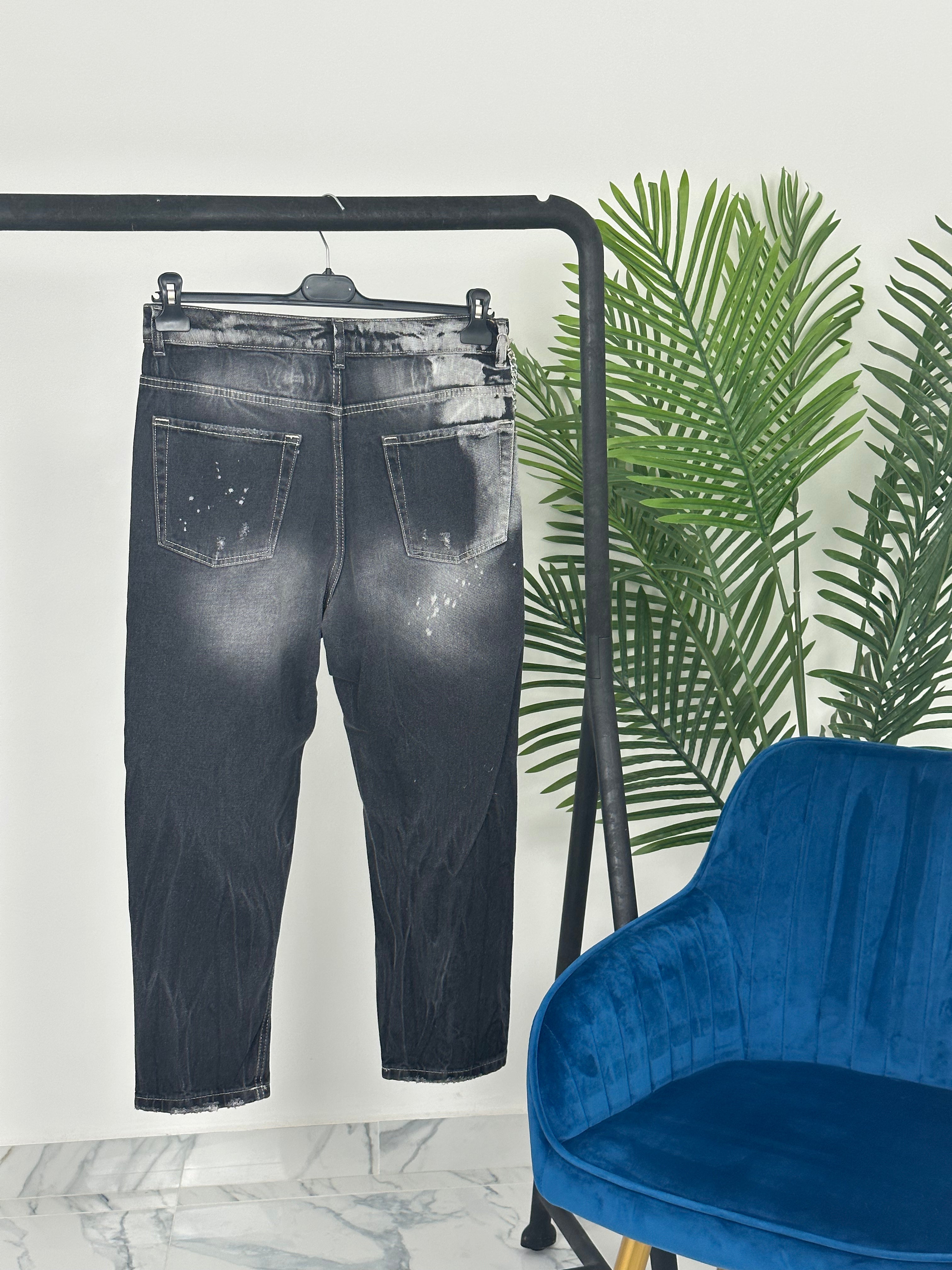 JEANS - BLACK PAINTING