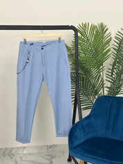 PANTALONI MONTECARLO col.CELESTE