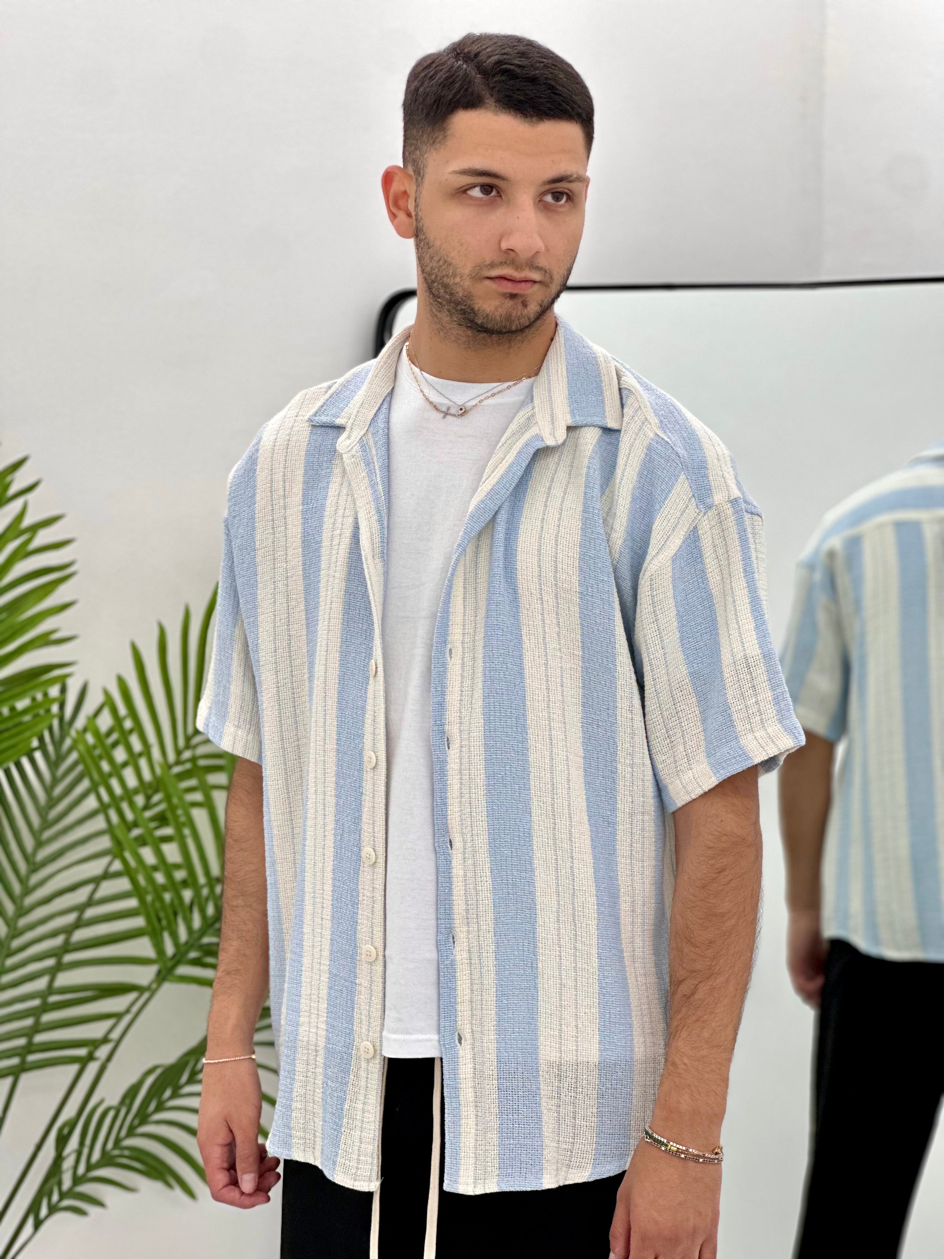 CAMICIA CAPRI C50 IN COTONE col.CELESTE