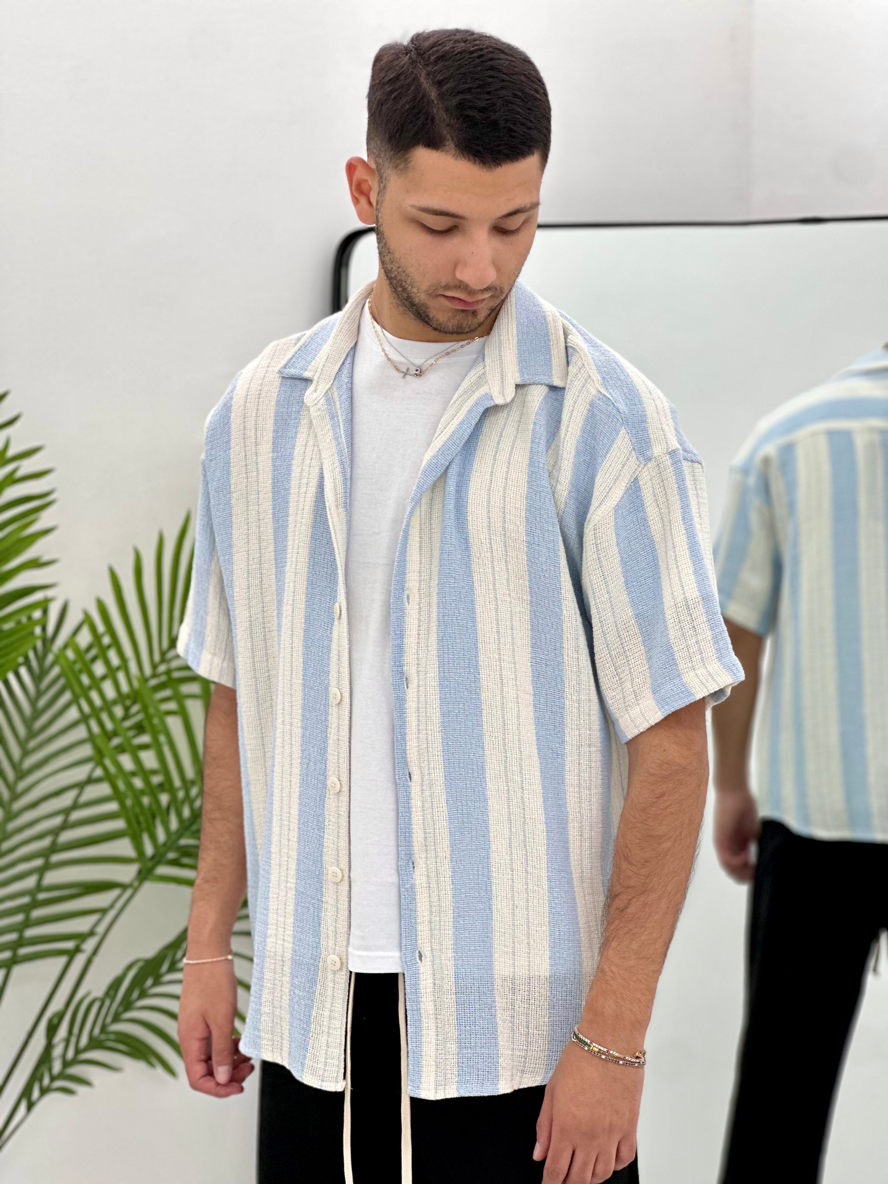CAMICIA CAPRI C50 IN COTONE col.CELESTE