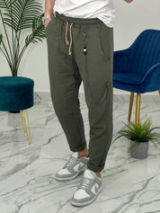 PANTALACCIO IN LINO col.VERDE UG5000