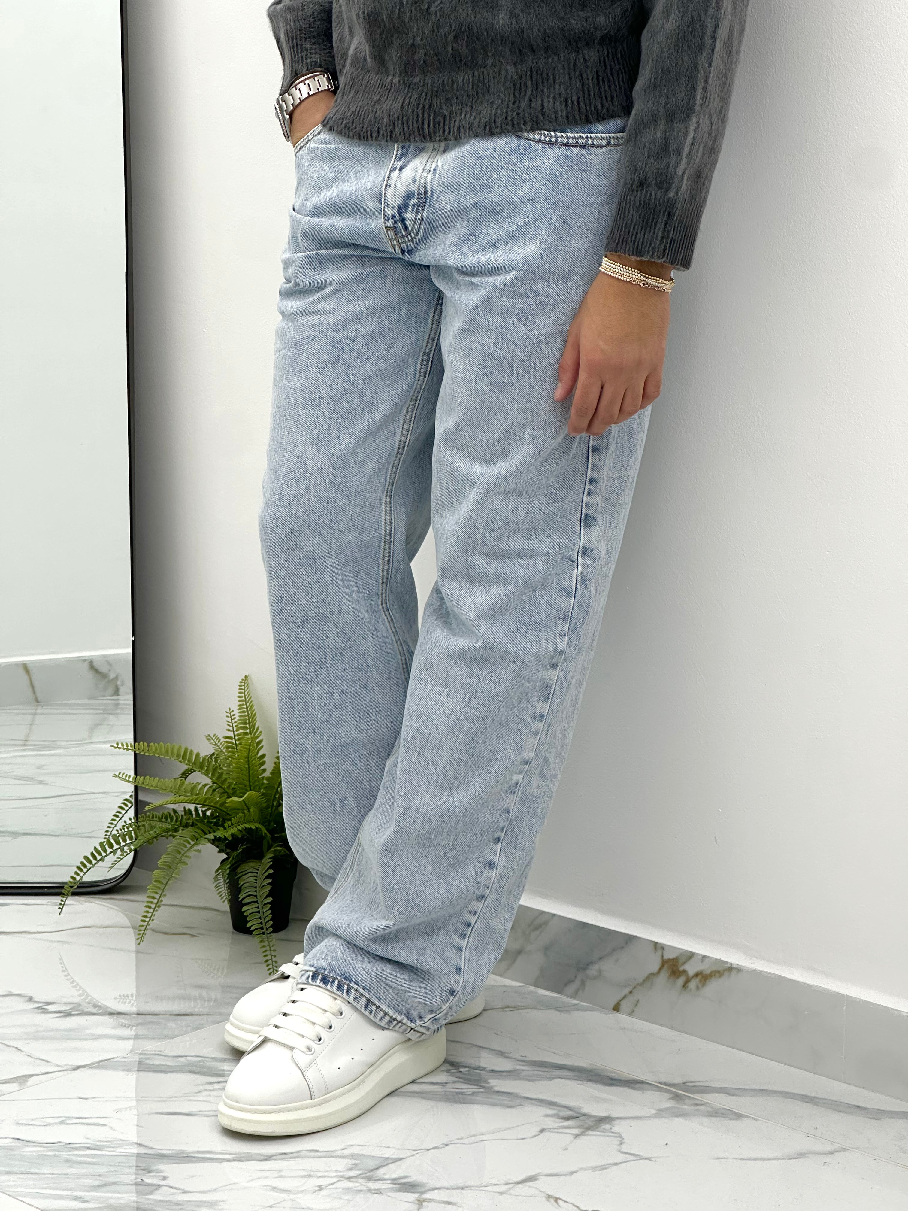 JEANS BAGGY CHIARO